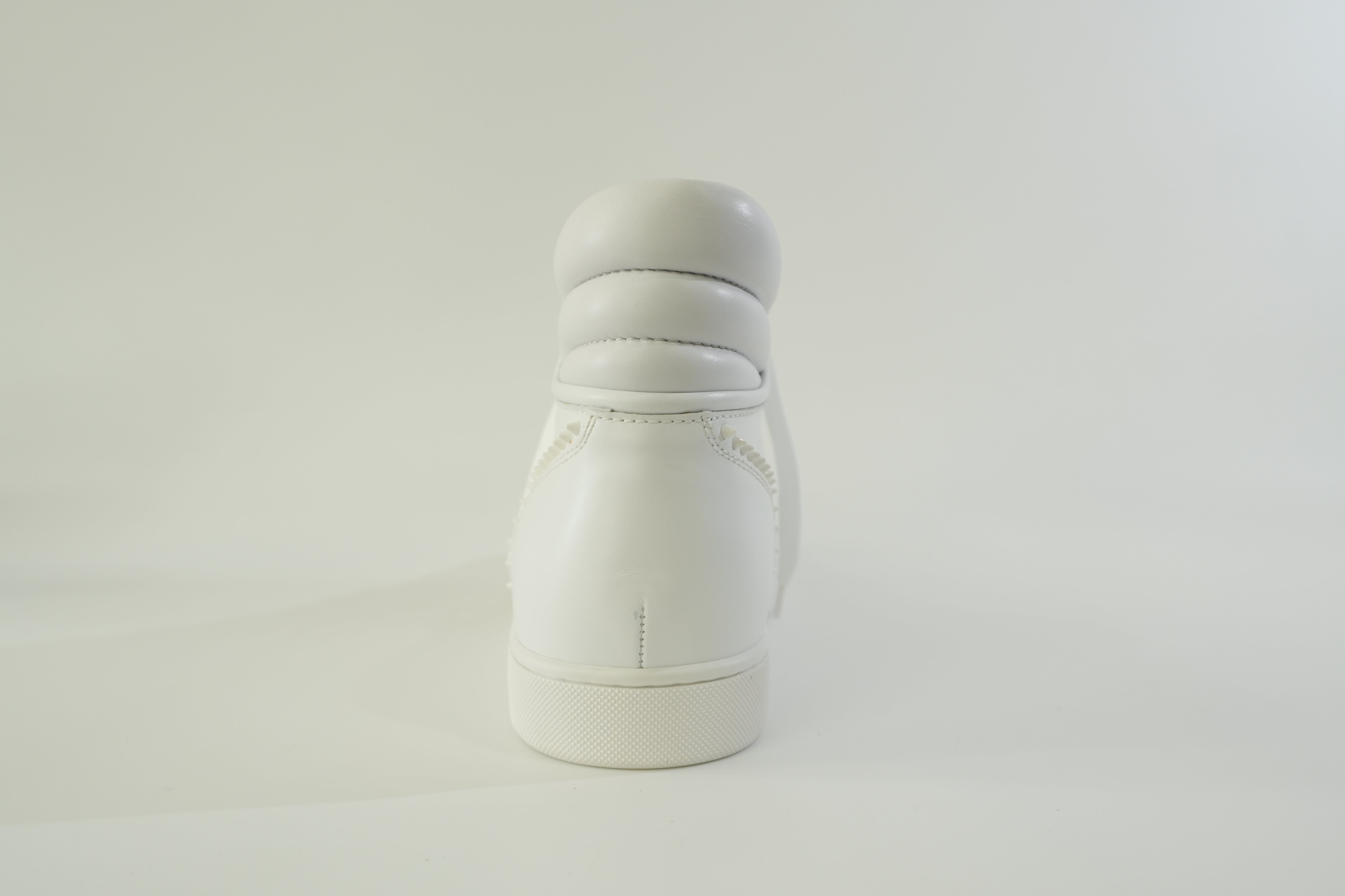 Pre-owned Christian Louboutin Sneakers Size 12 White