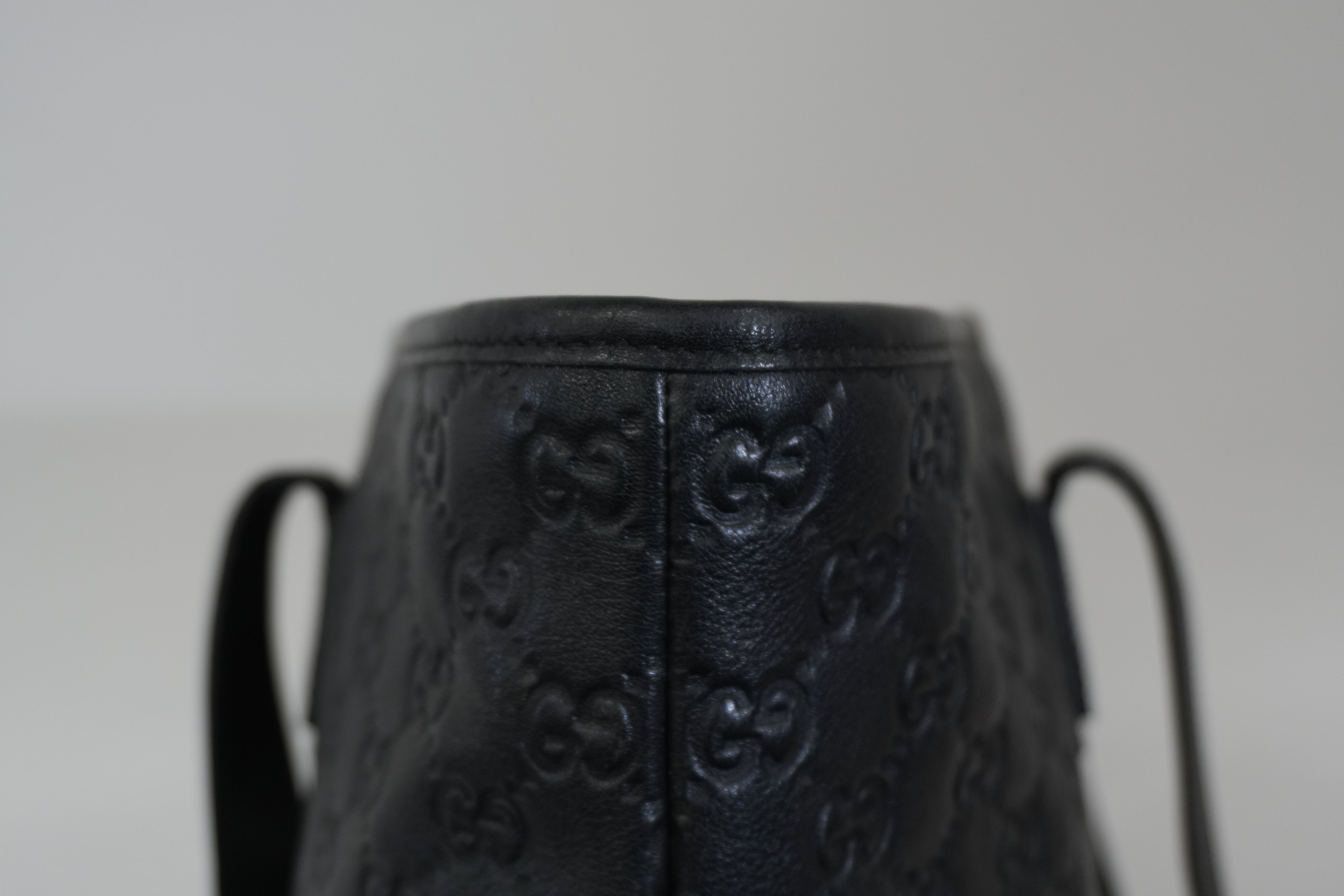 Pre-owned Gucci Guccisima Tote Bag Black