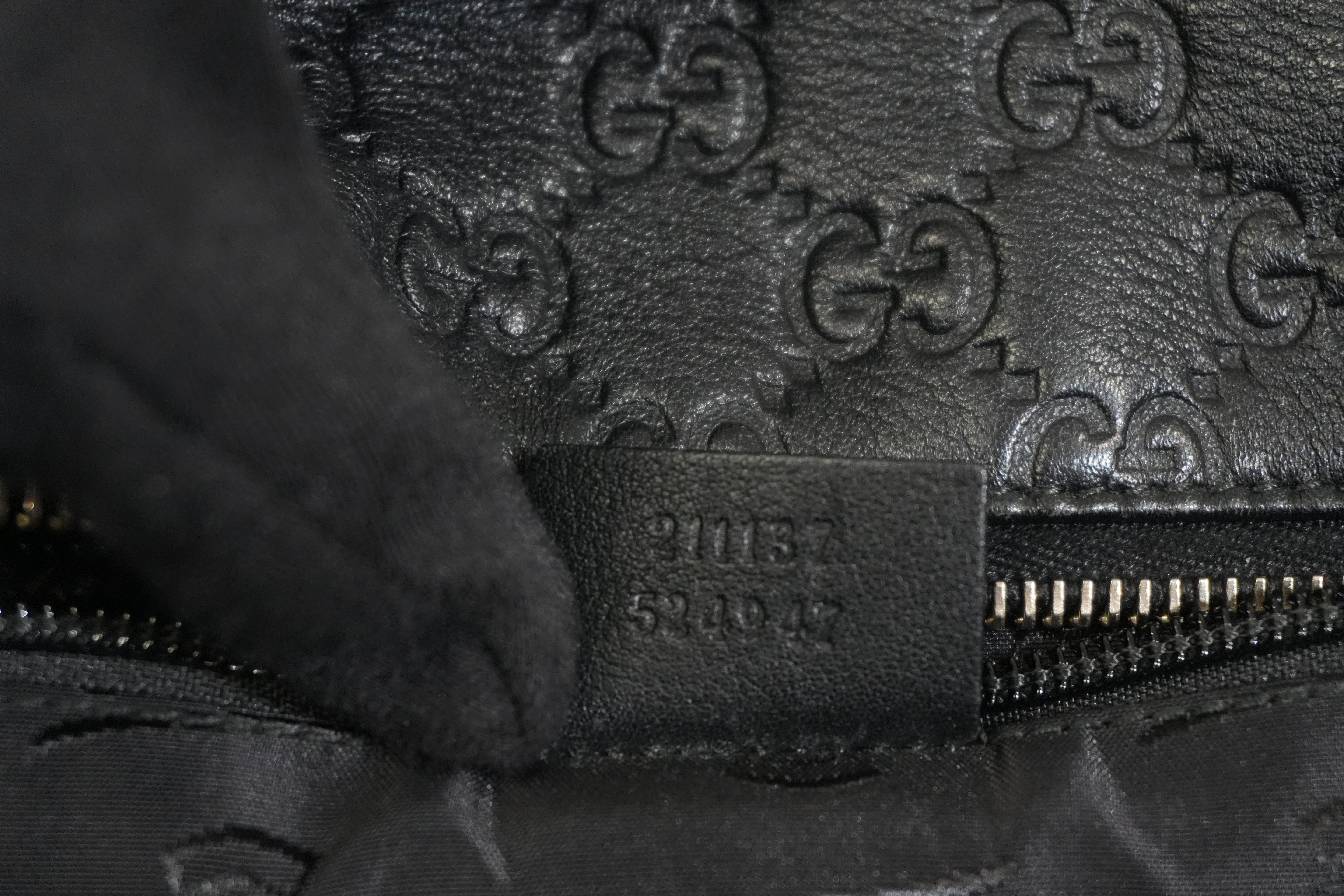 Pre-owned Gucci Guccisima Tote Bag Black