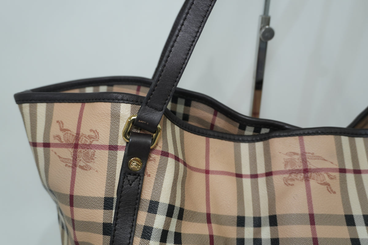 Pre-Owned Haymarket Check Canterbury Tote Bag