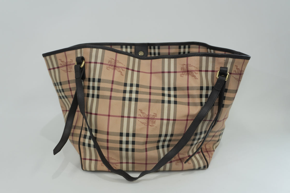 Pre-Owned Haymarket Check Canterbury Tote Bag