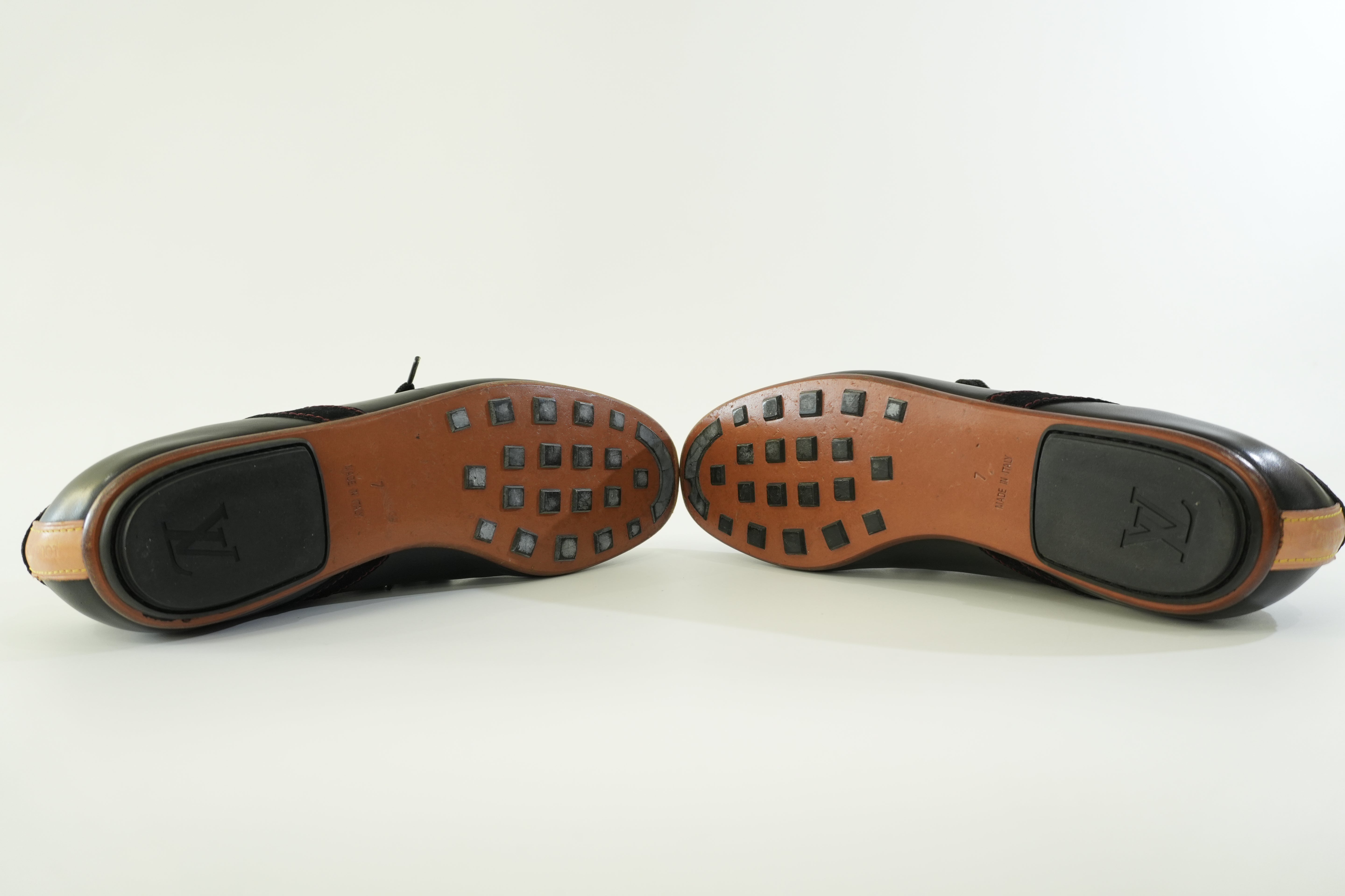 Pre-owned Louis Vuitton Leather Shoes Size 7 Black