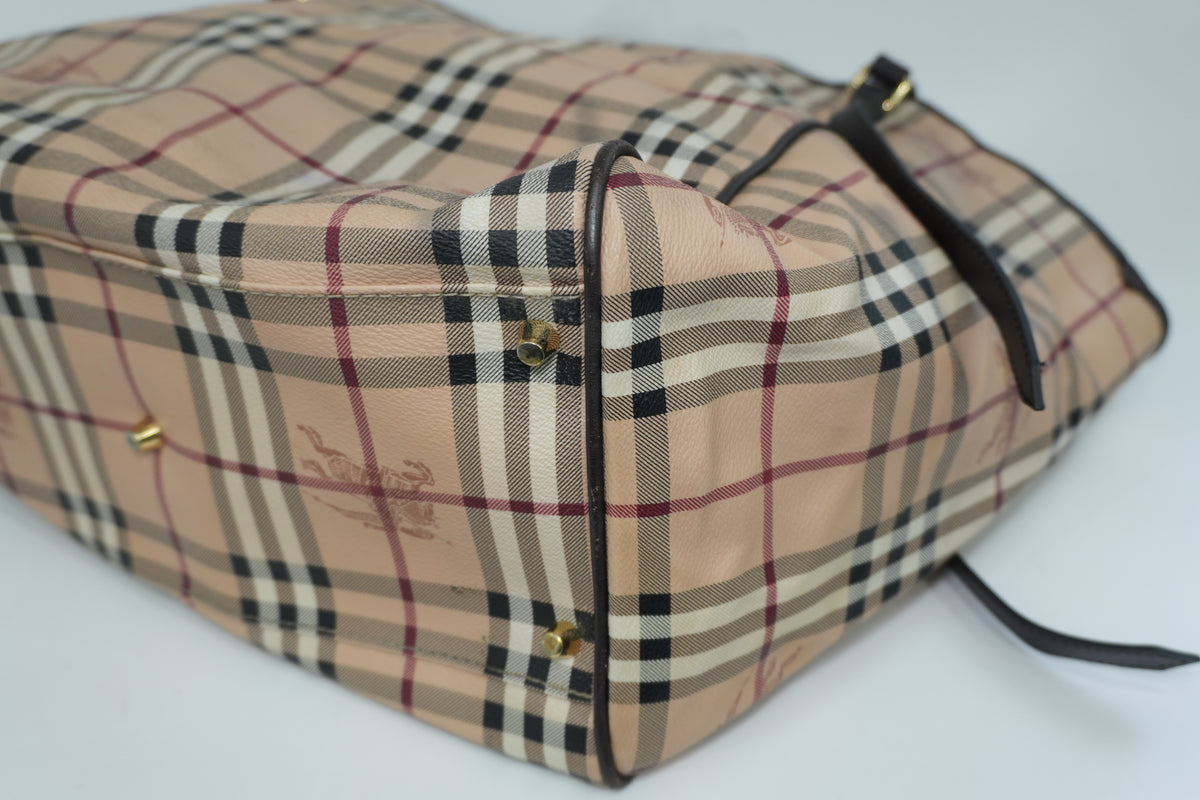 Pre-Owned Haymarket Check Canterbury Tote Bag