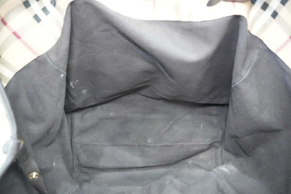 Pre-Owned Haymarket Check Canterbury Tote Bag
