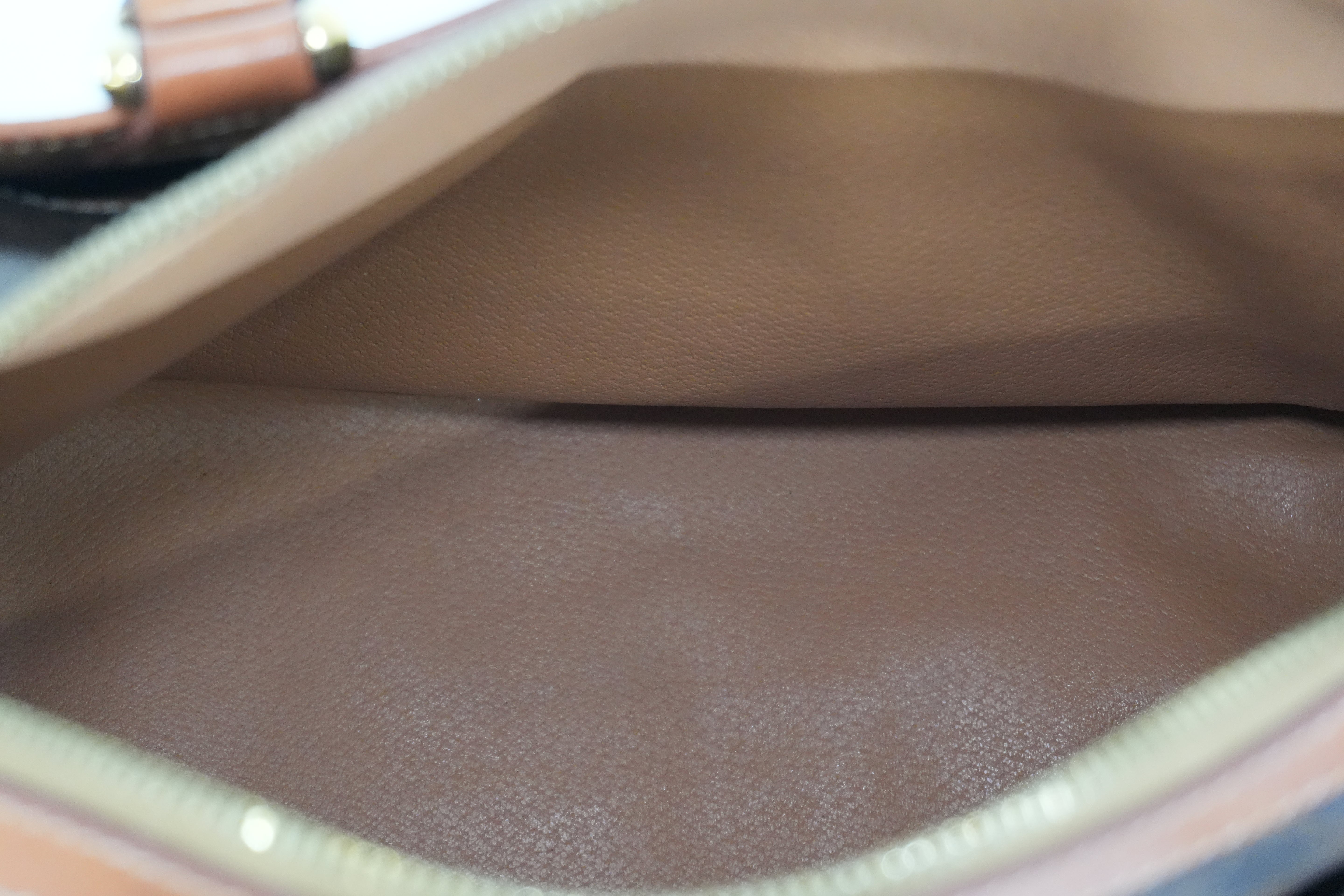 Pre-owned Celine Macadam Boston Bag Brown