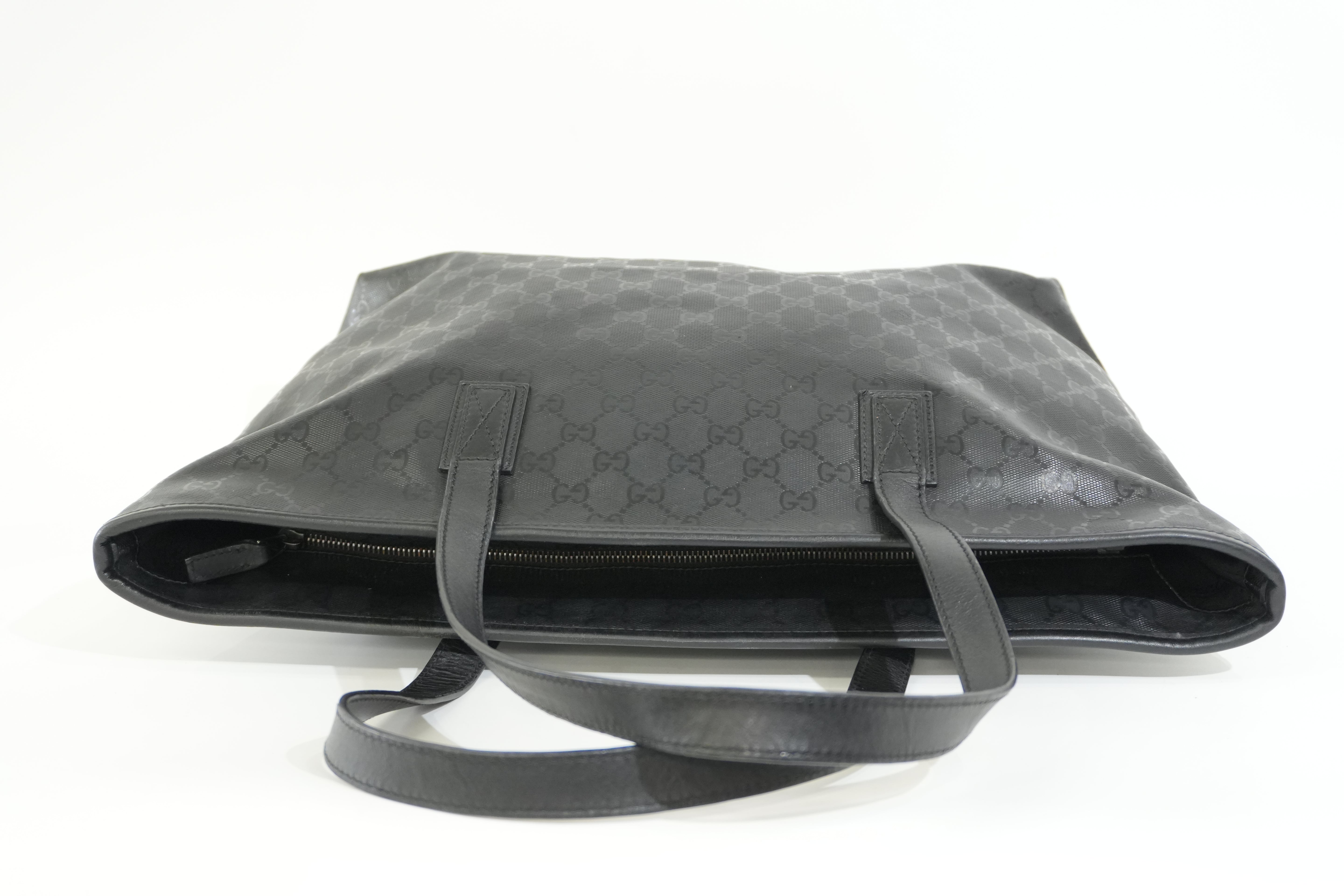 Pre-owned Gucci Guccisima Tote Bag Black
