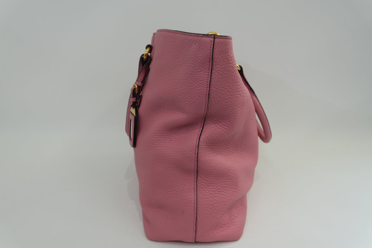 Pre-Owned Prada Daino Tote Bag Pink
