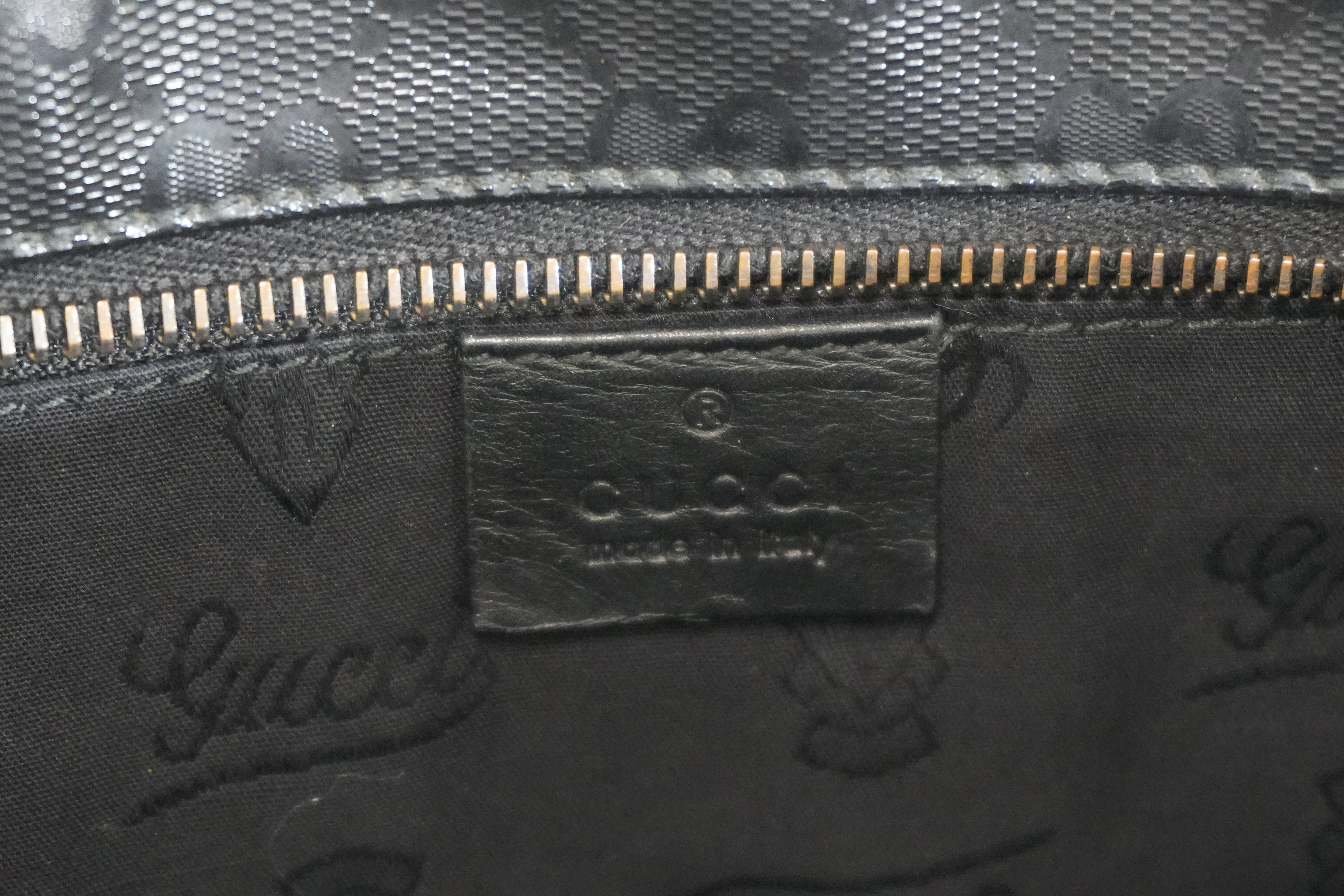 Pre-owned Gucci Guccisima Tote Bag Black