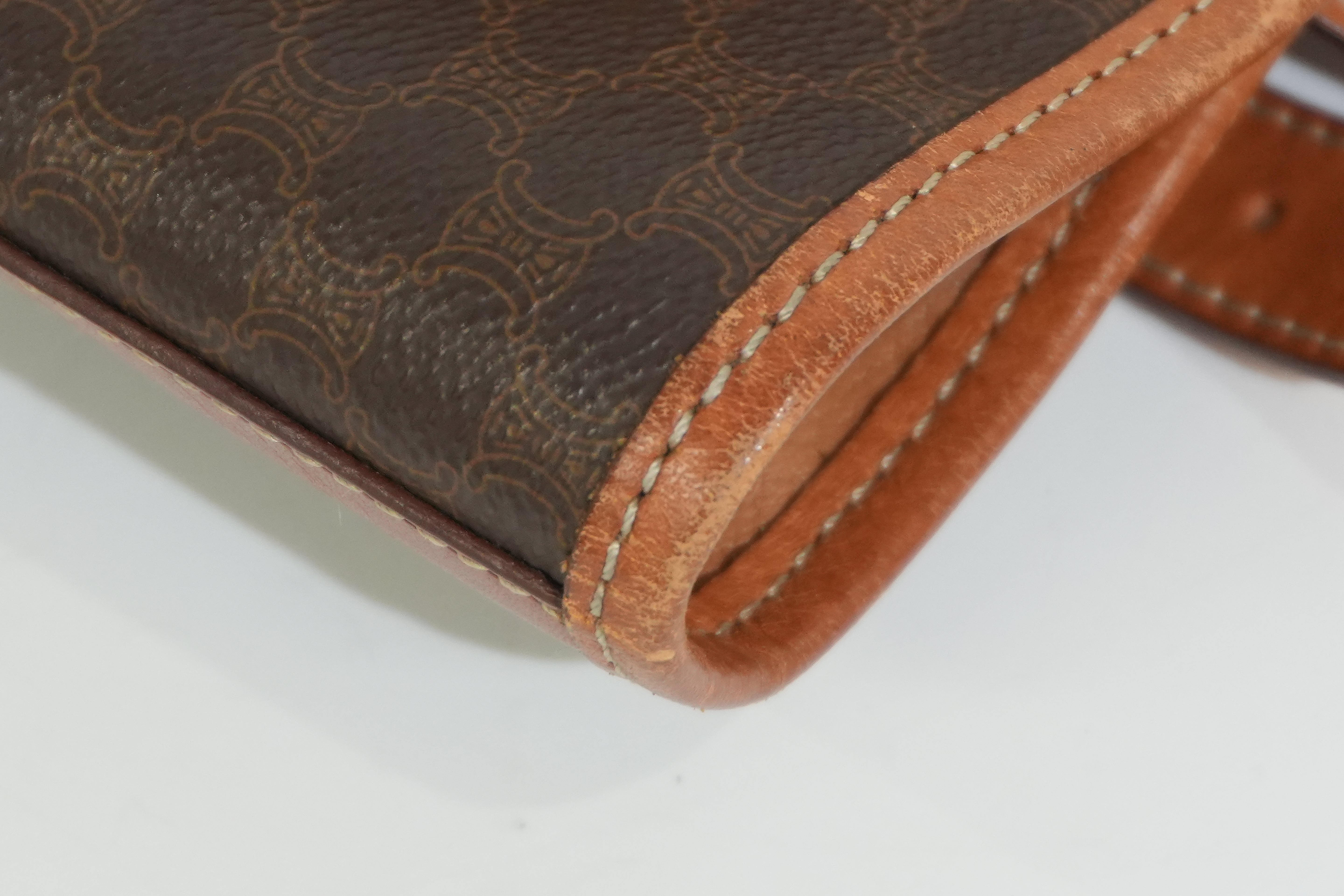 Pre-owned Celine Macadam Tote Bag Brown
