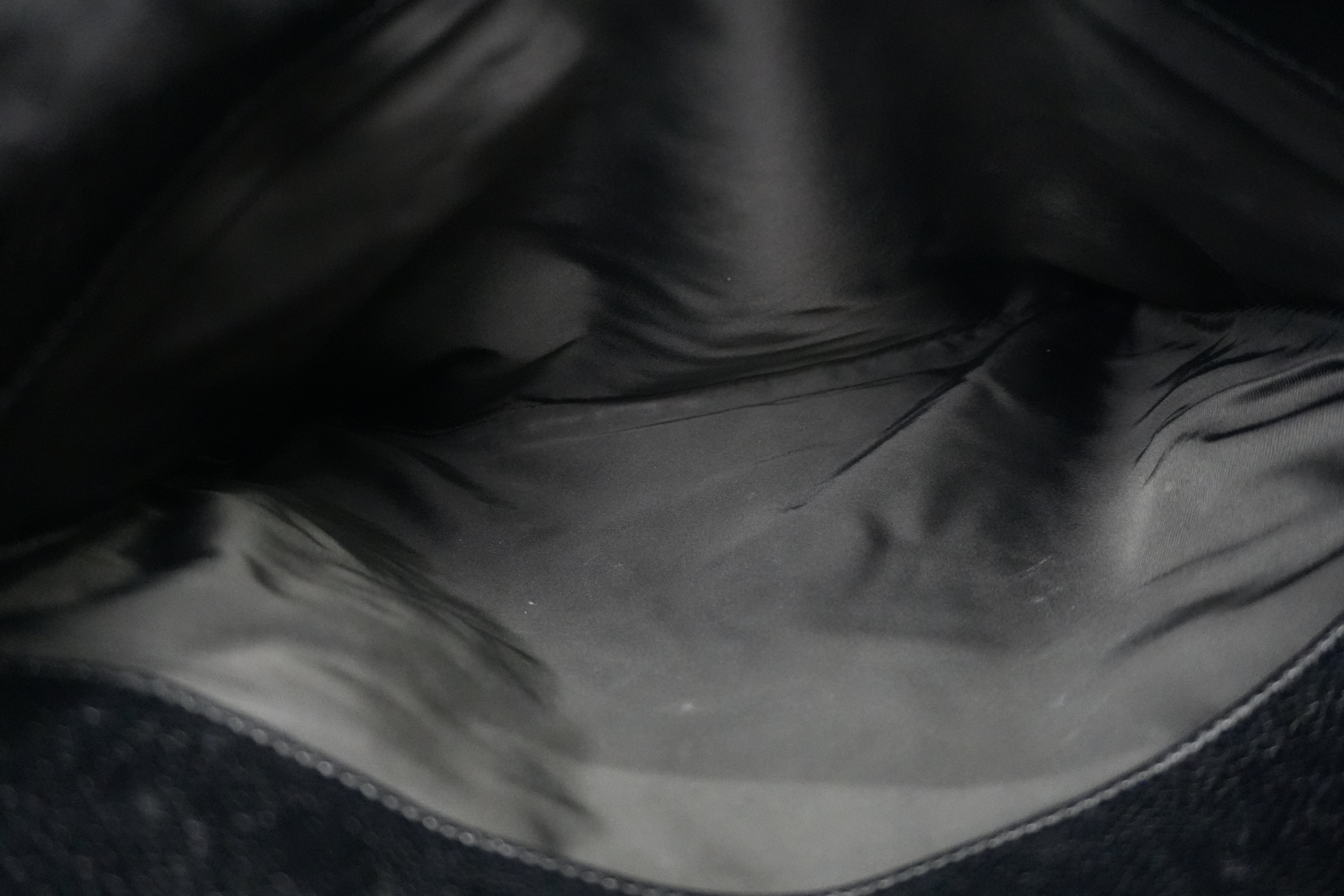 Pre-owned Chanel Caviar Skin Leather Chain Shoulder Bag Black