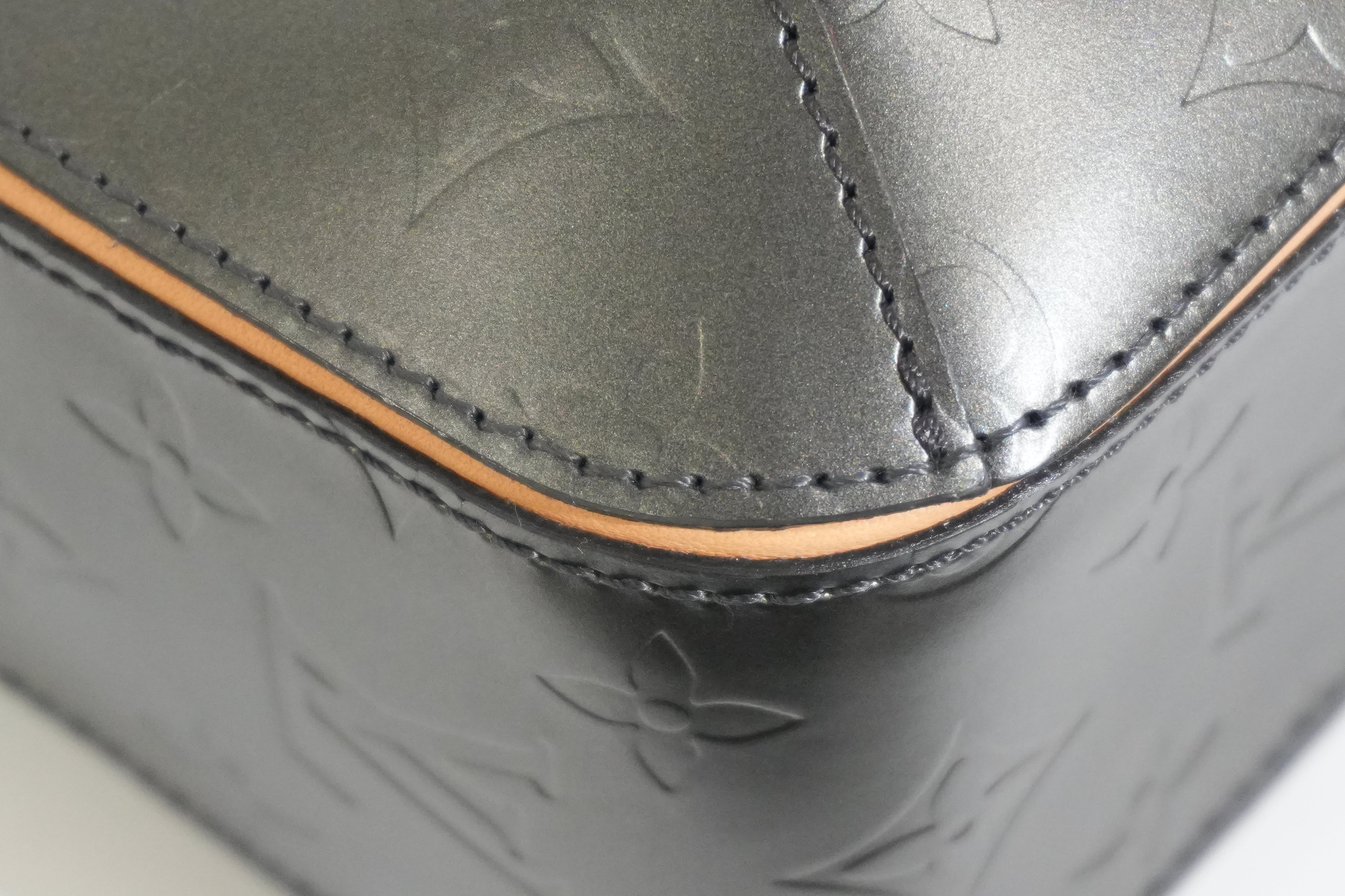 Pre-owned Louis Vuitton Matte Monogram Mat Malden Briefcase Gray