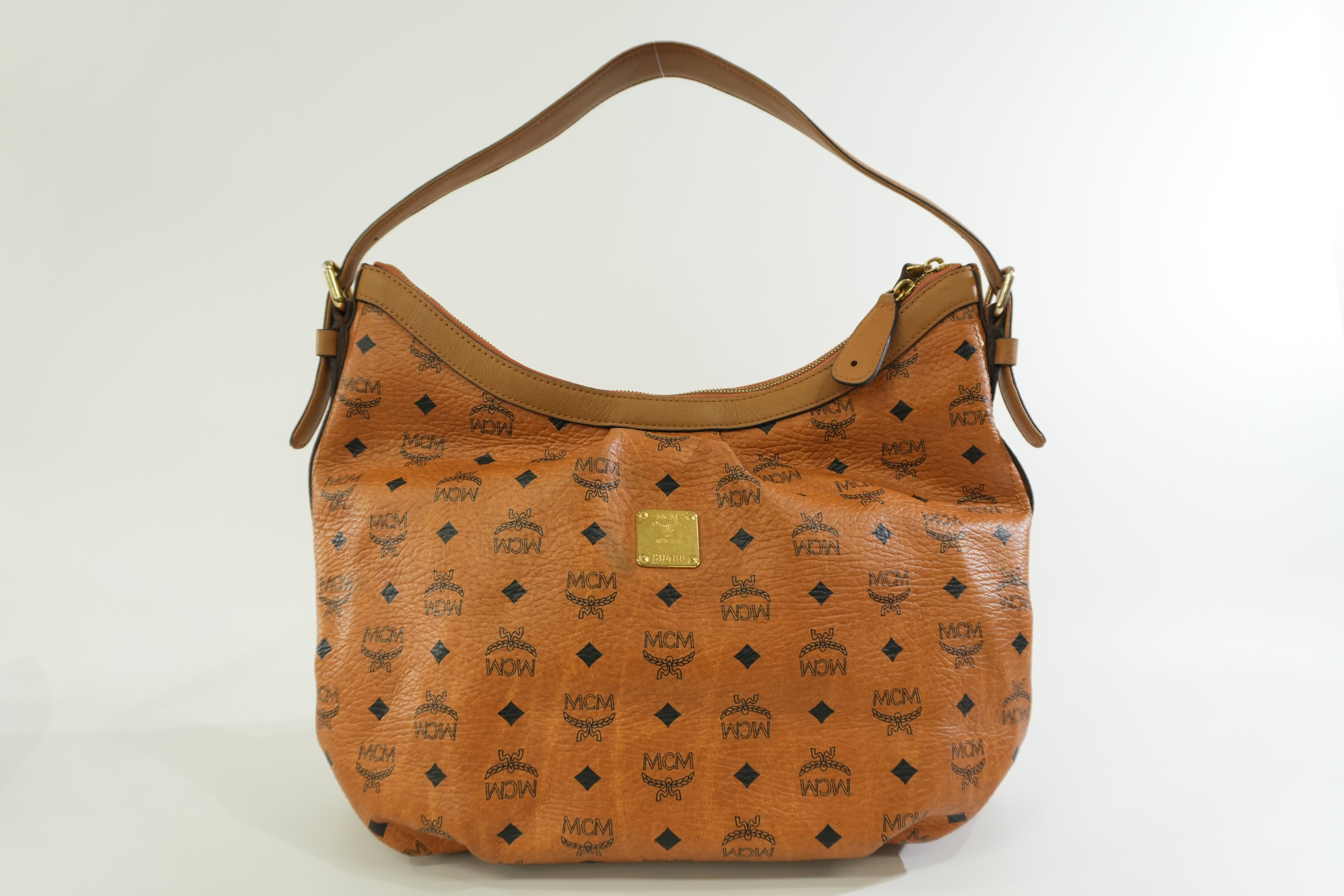 Pre-owned MCM Hobo Tote Bag Cognac
