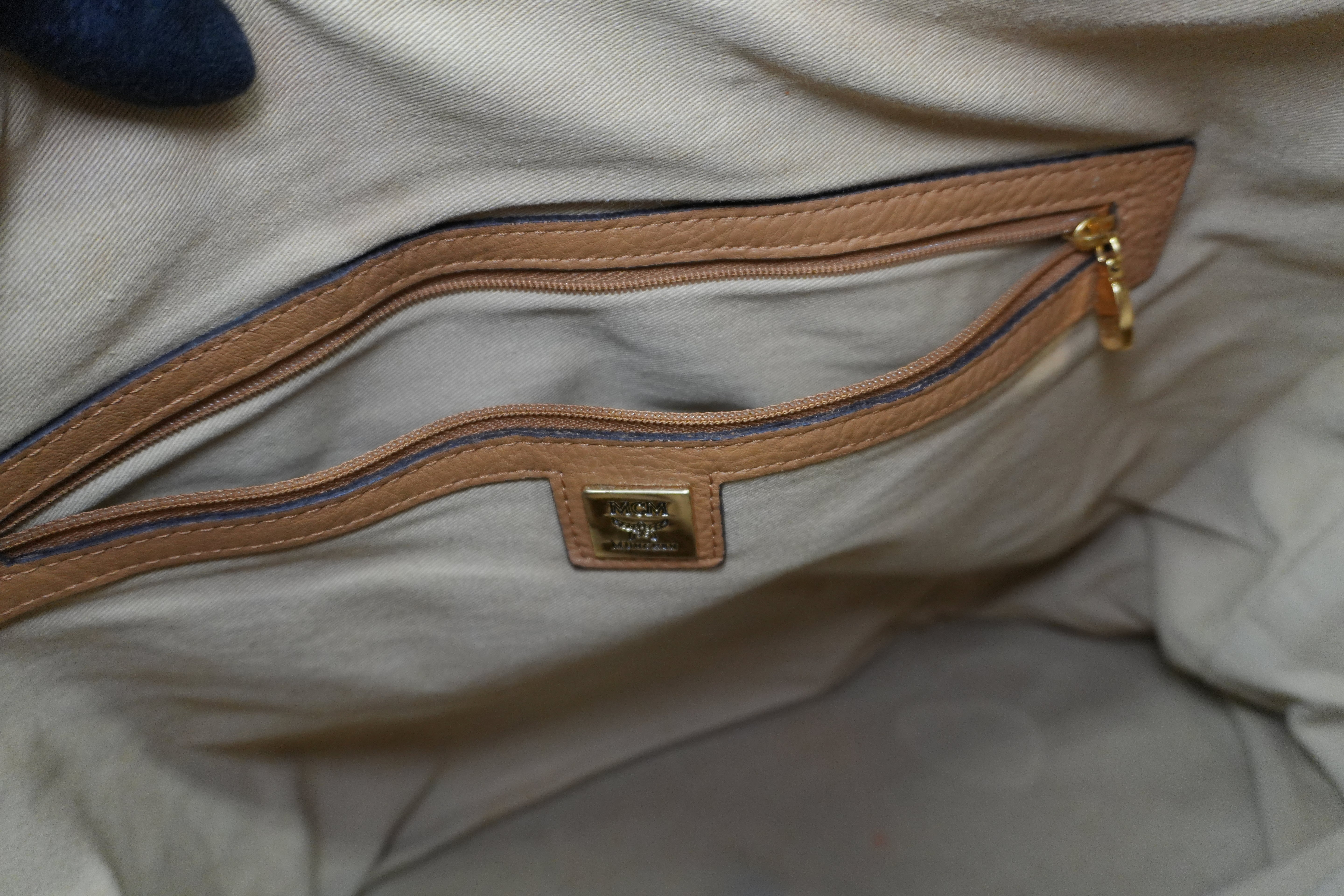 Pre-owned MCM Hobo Tote Bag Cognac