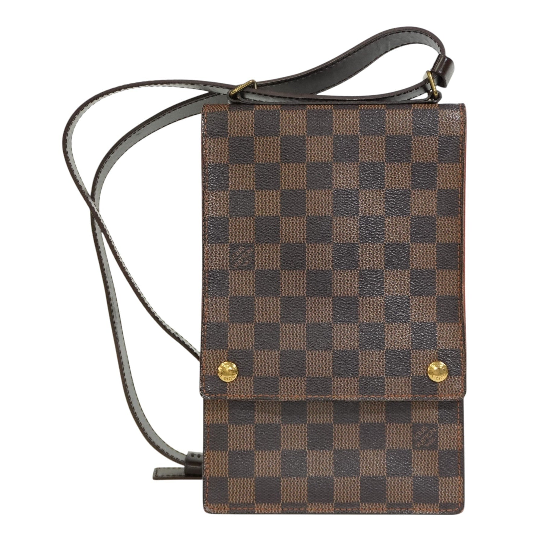 Pre-owned Louis Vuitton Damier Ebene Portobello Shoulder Bag
