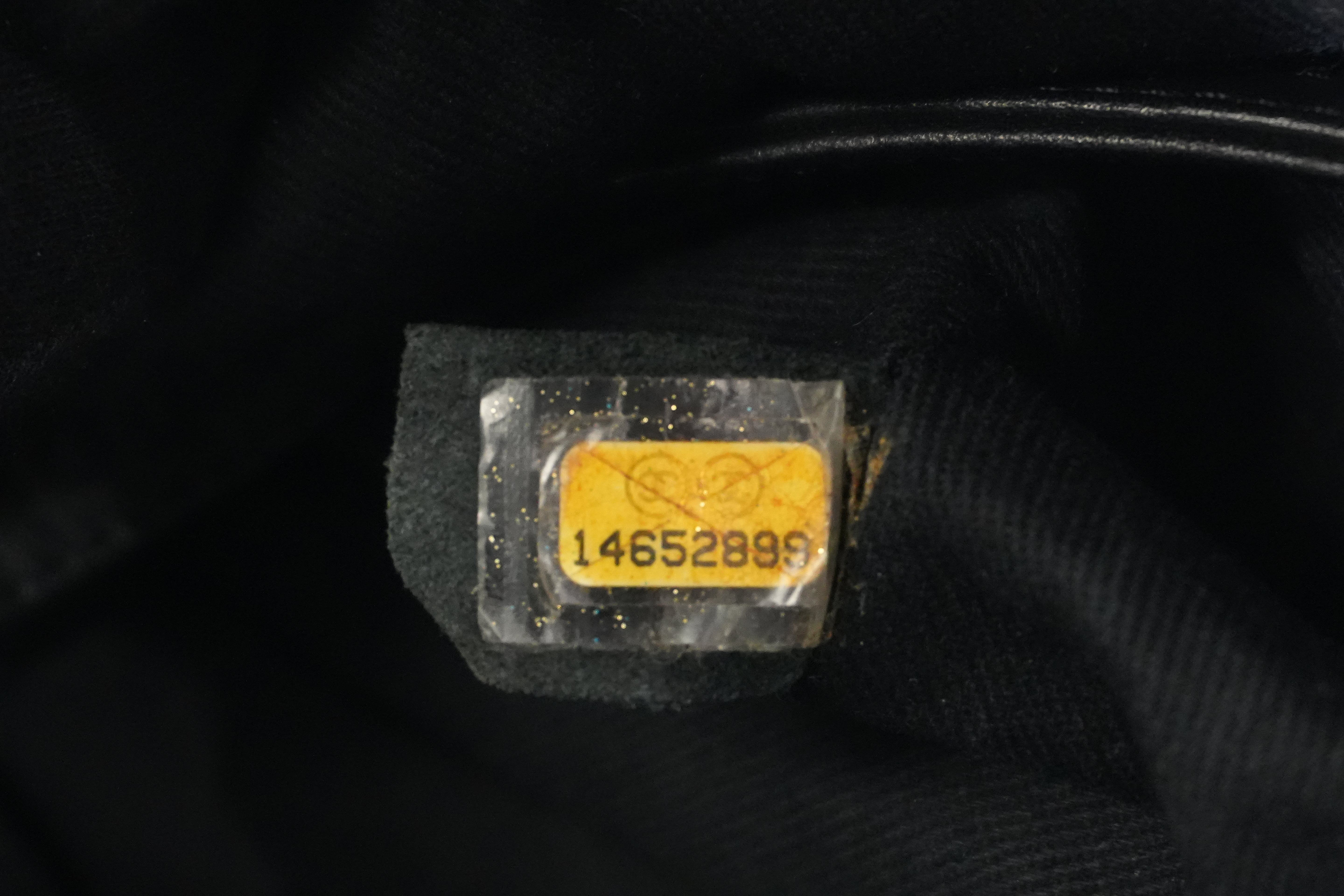 Pre-owned Lambskin Leather Business Tote Bag Black