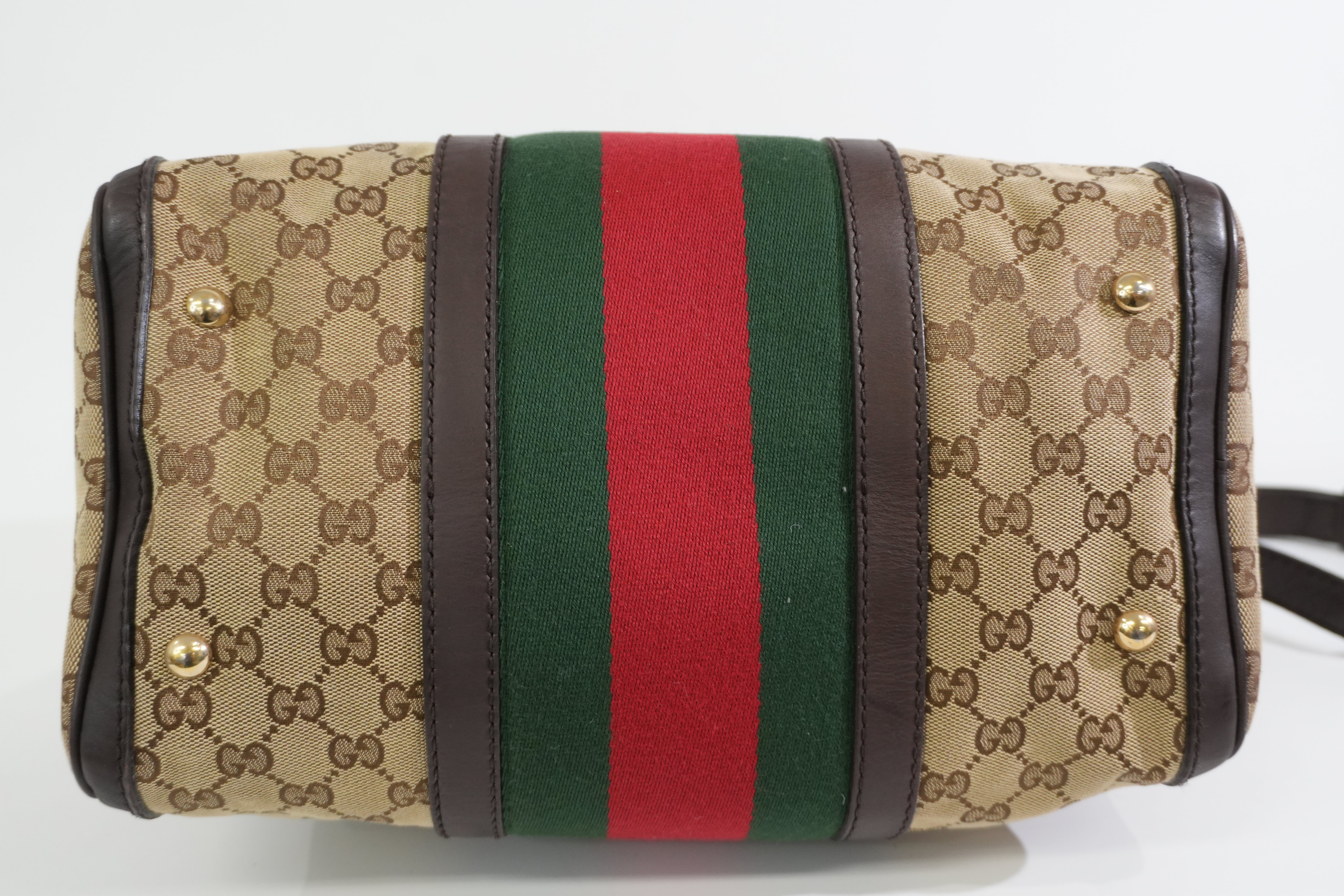 Pre-owned Gucci Two Way Ophidia Shoulder Bag Brown