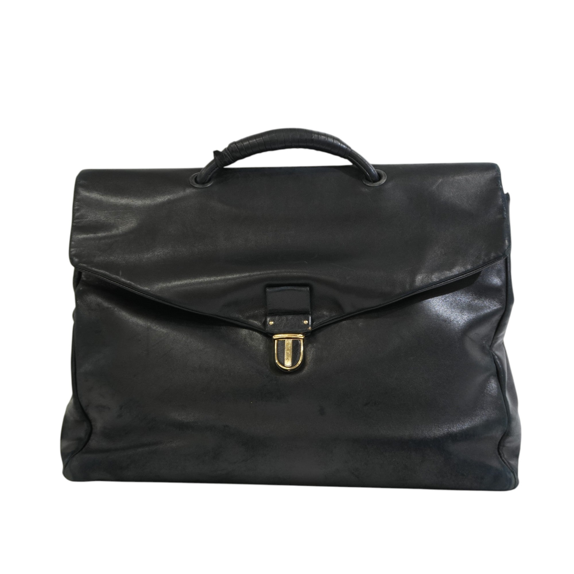 Pre-owned Bottega Briefcase Black