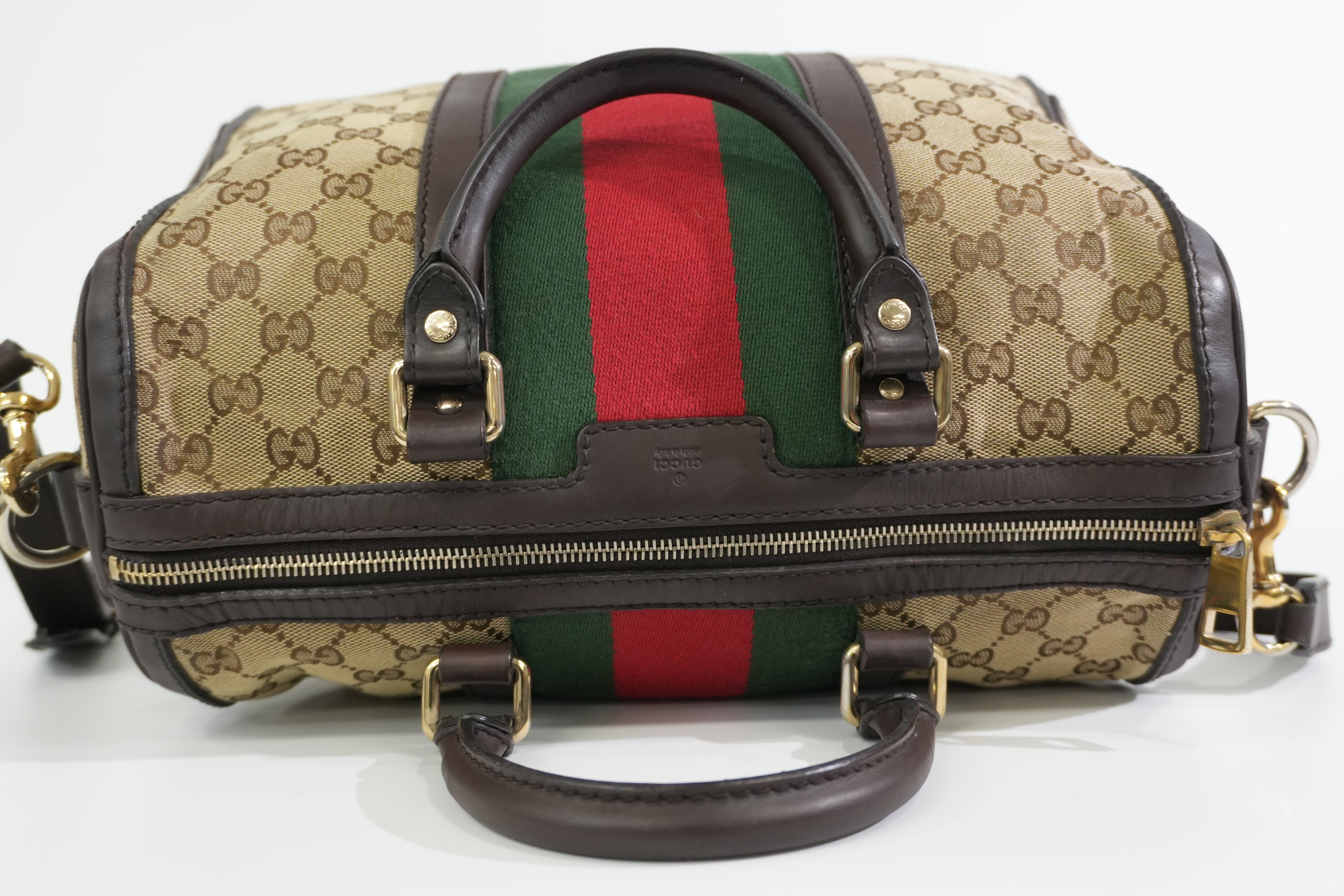 Pre-owned Gucci Two Way Ophidia Shoulder Bag Brown