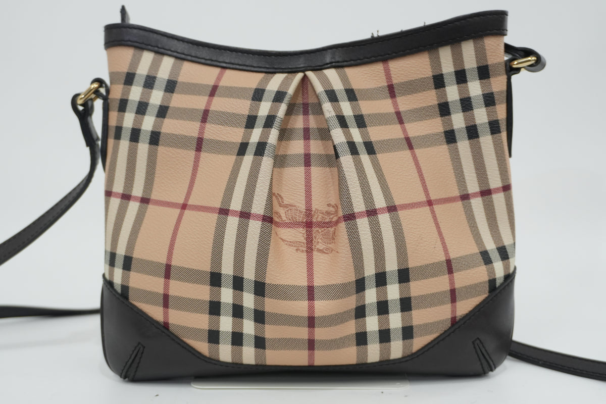 Pre-Owned Burberry Haymarket Check Hartham Crossbody Bag