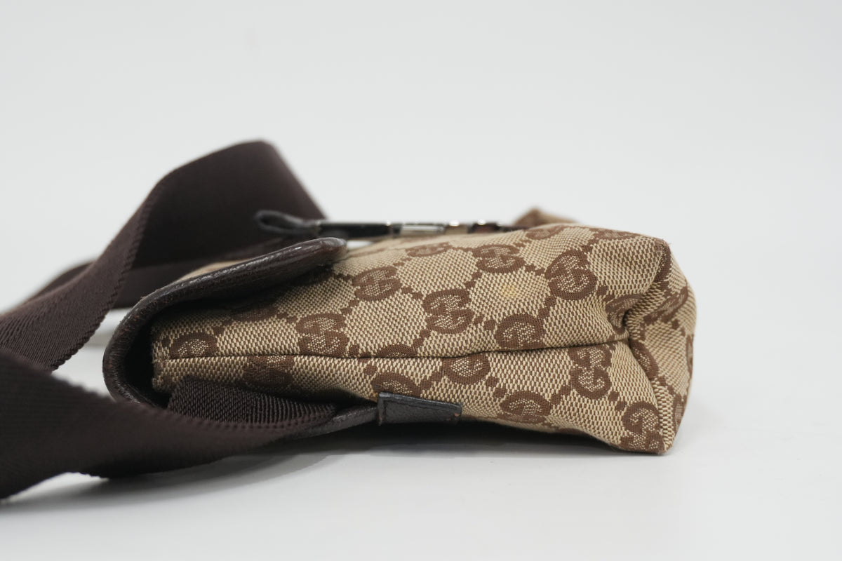 Pre-Owned Gucci GucciSima Belt Bag Brown