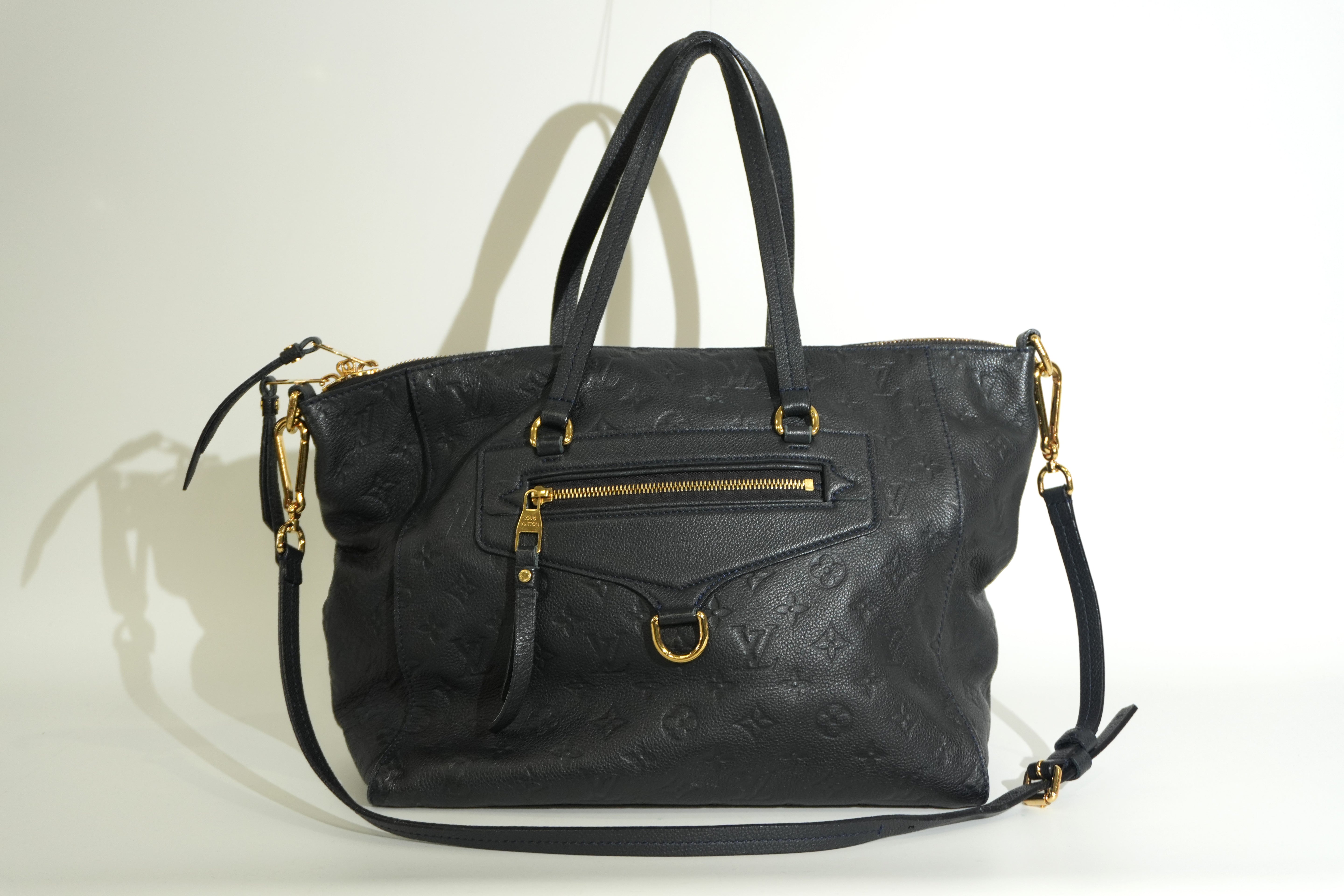 Pre-owned Louis Vuitton Impriente Lumineuse PM Shoulder Bag Navy Blue