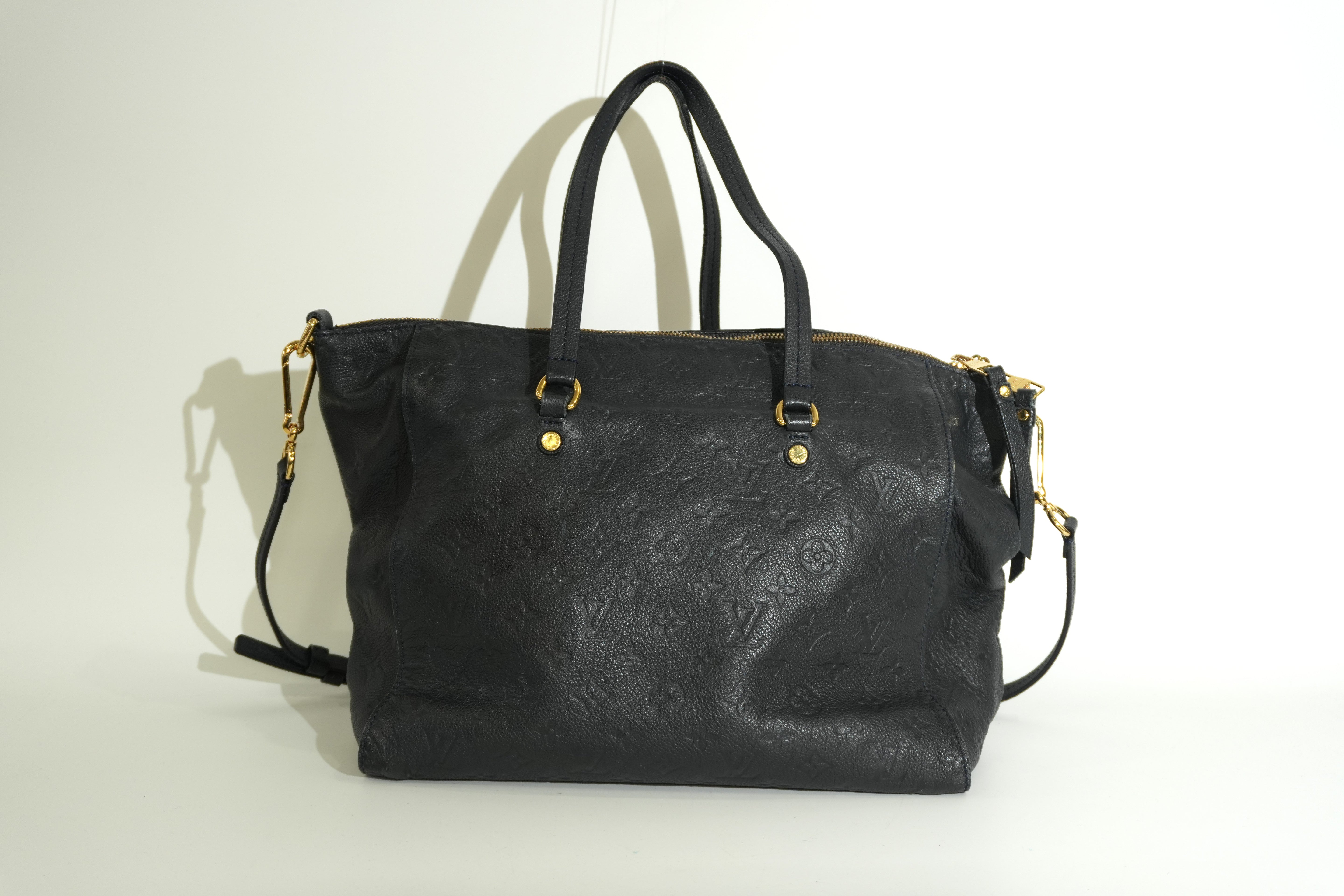 Pre-owned Louis Vuitton Impriente Lumineuse PM Shoulder Bag Navy Blue