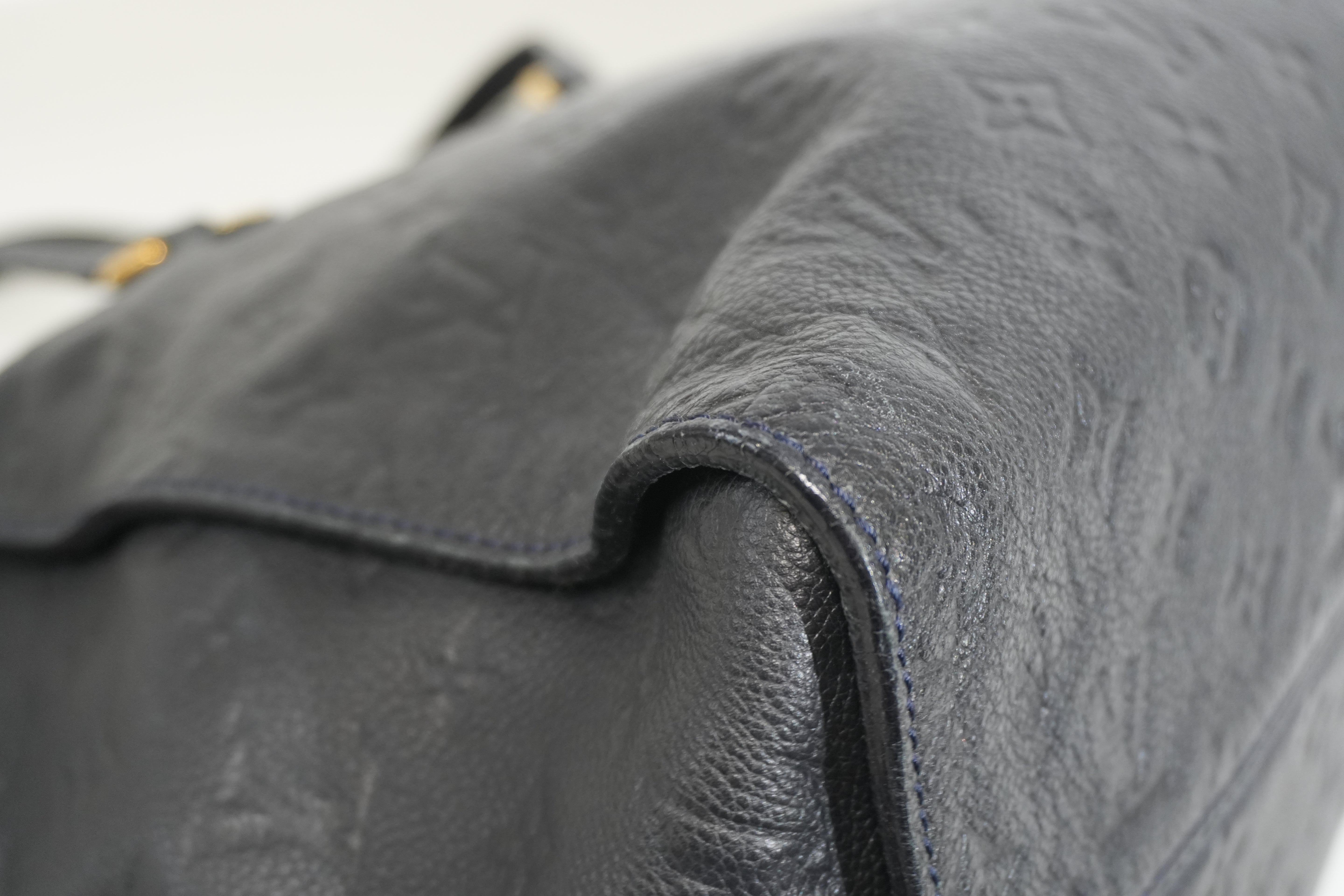 Pre-owned Louis Vuitton Impriente Lumineuse PM Shoulder Bag Navy Blue