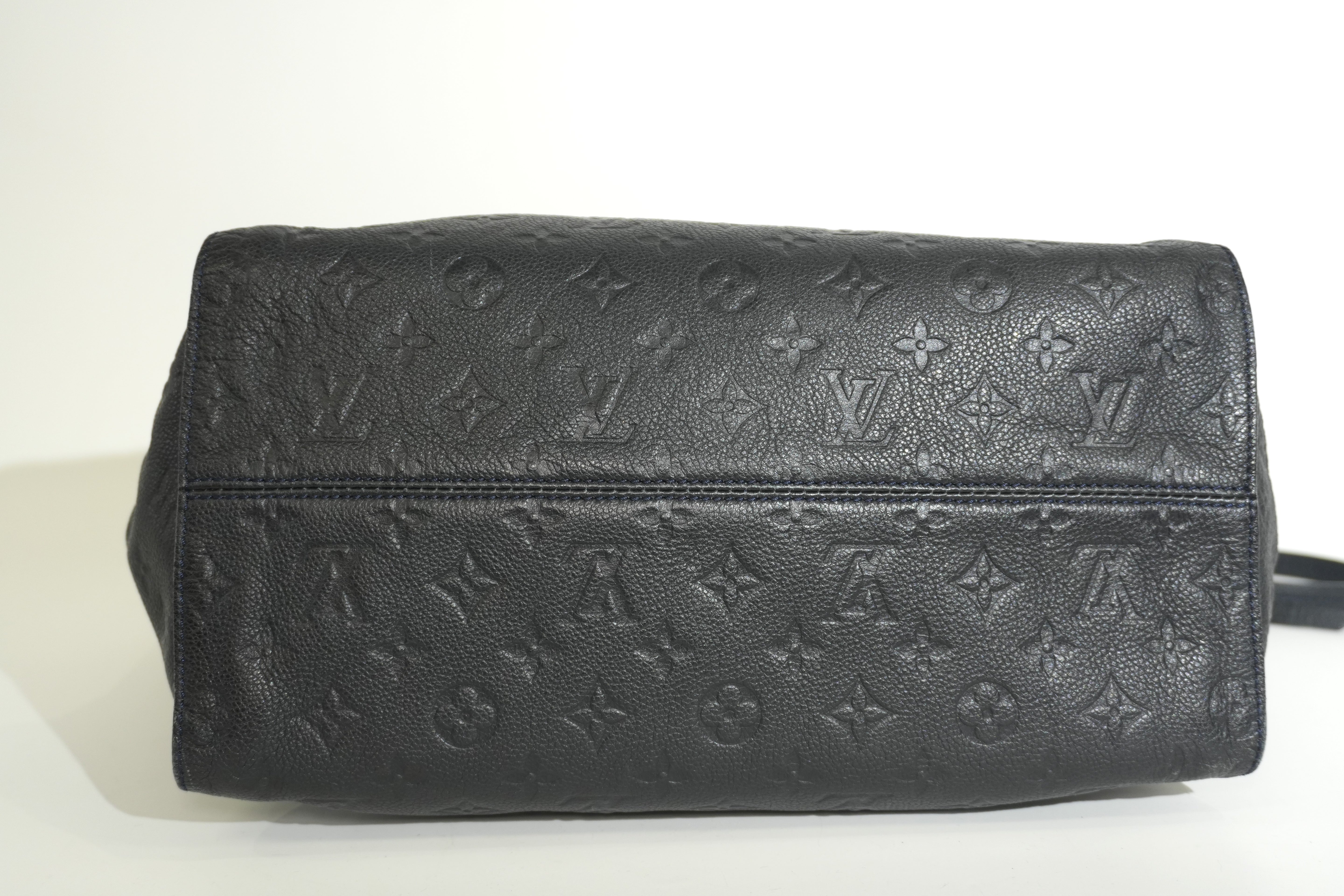 Pre-owned Louis Vuitton Impriente Lumineuse PM Shoulder Bag Navy Blue