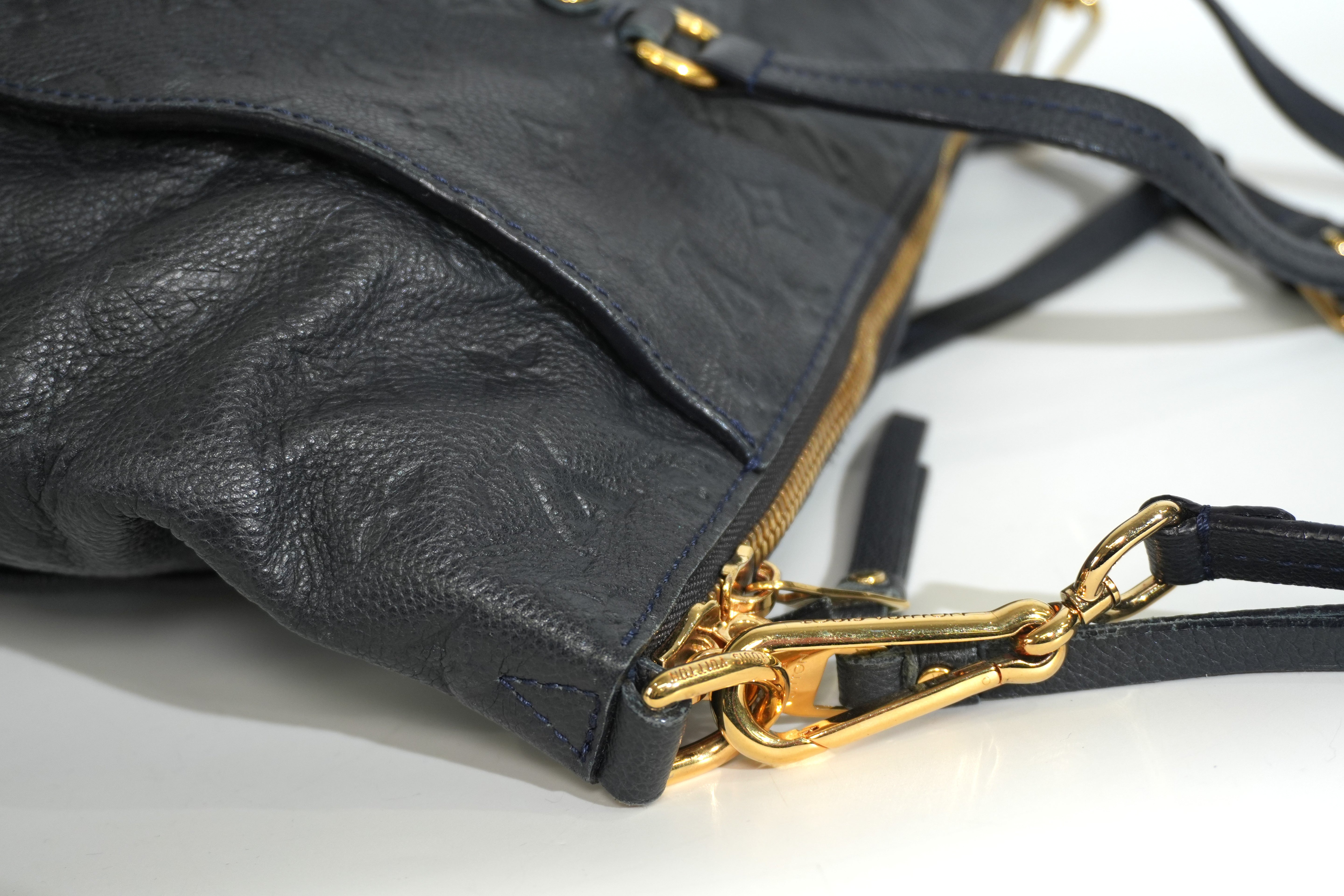 Pre-owned Louis Vuitton Impriente Lumineuse PM Shoulder Bag Navy Blue