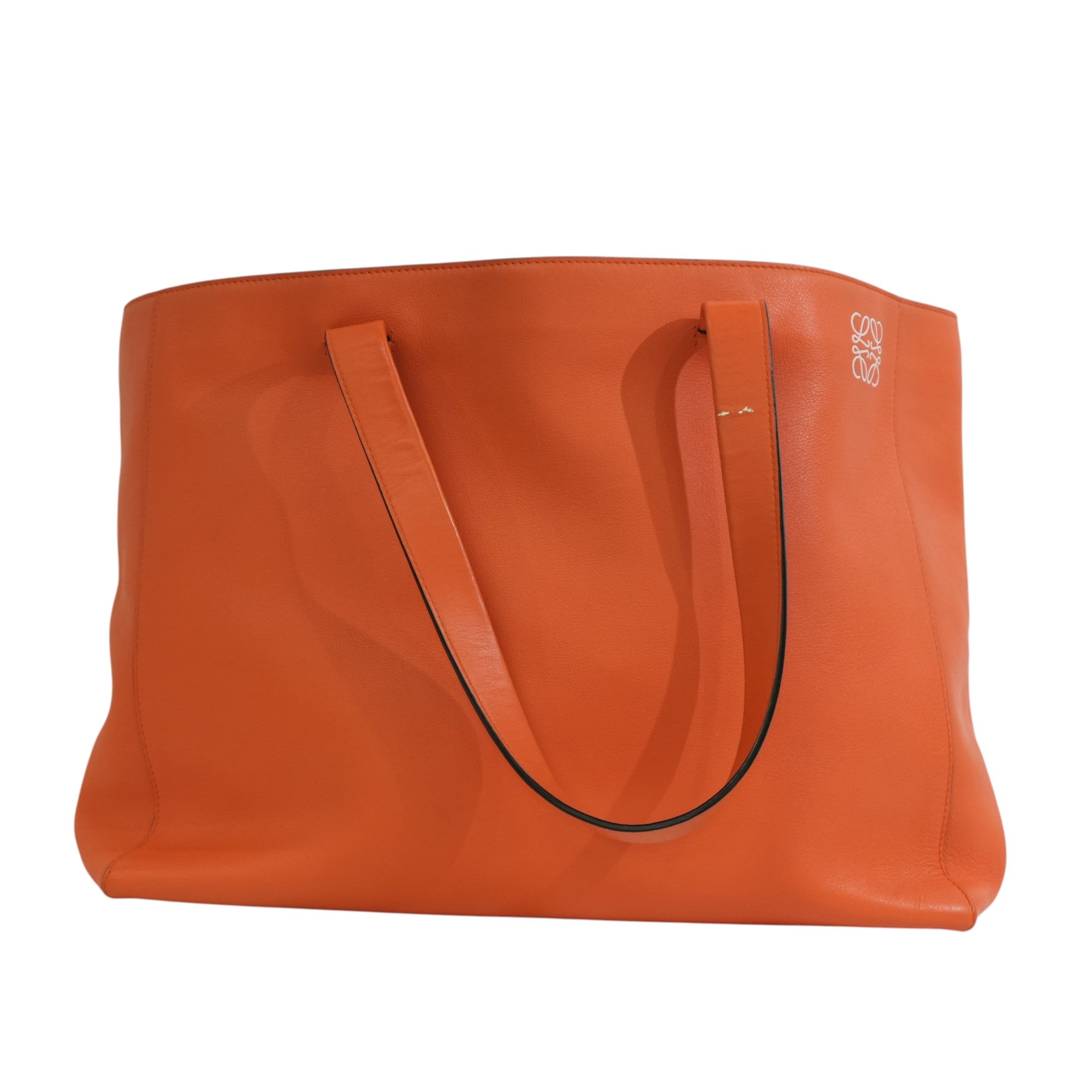 Pre-owned Loewe East West Tote Bag Orange