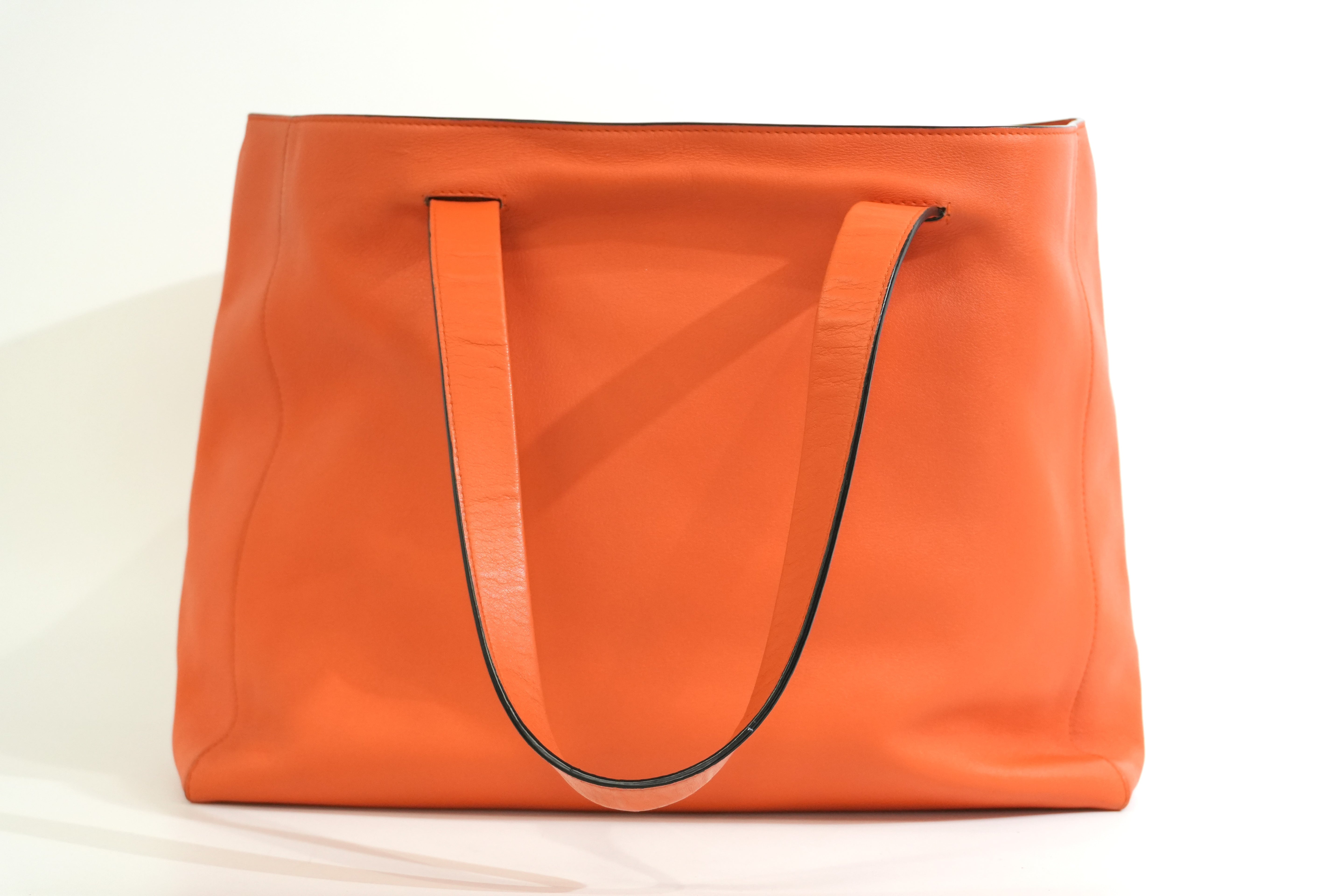 Pre-owned Loewe East West Tote Bag Orange