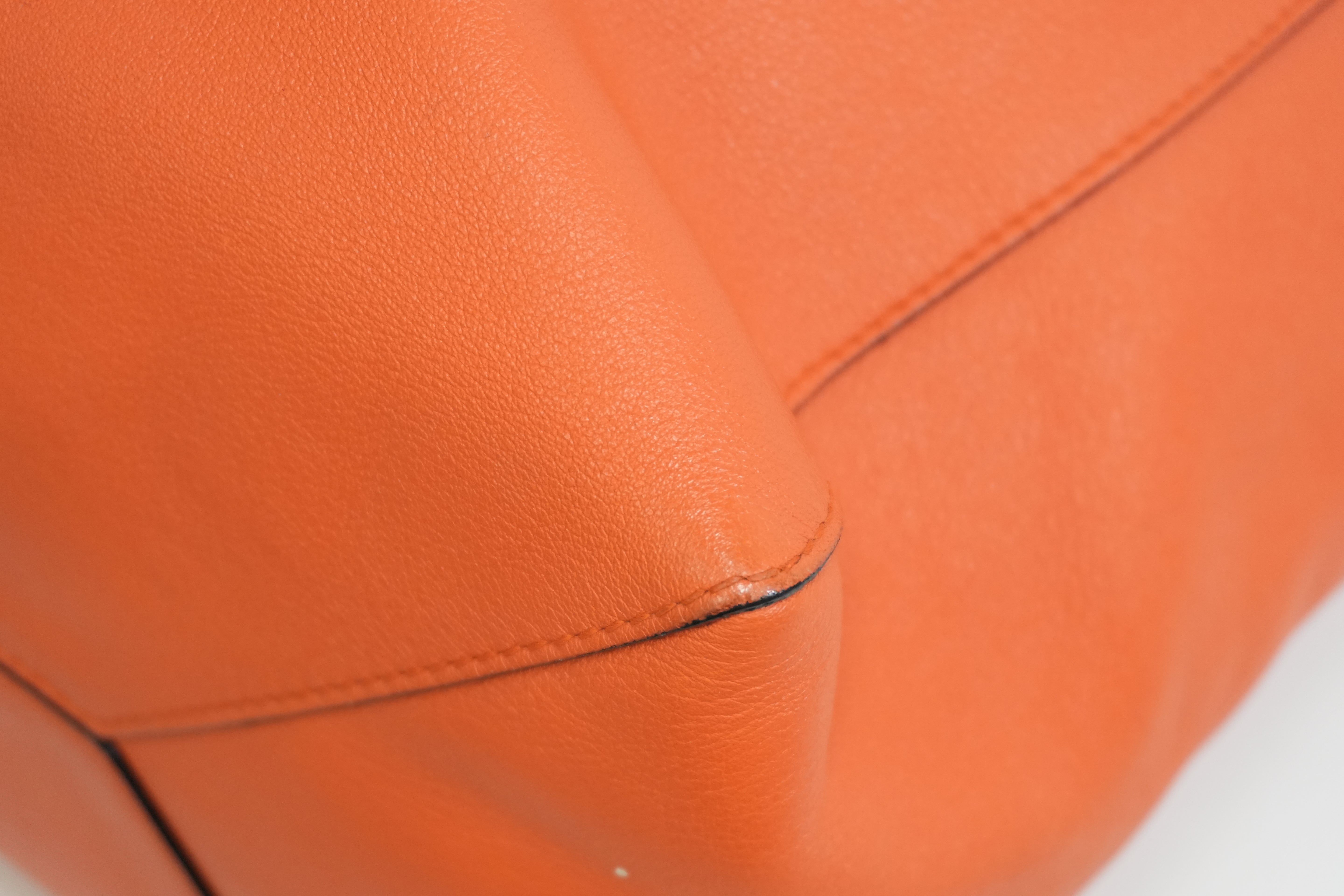 Pre-owned Loewe East West Tote Bag Orange
