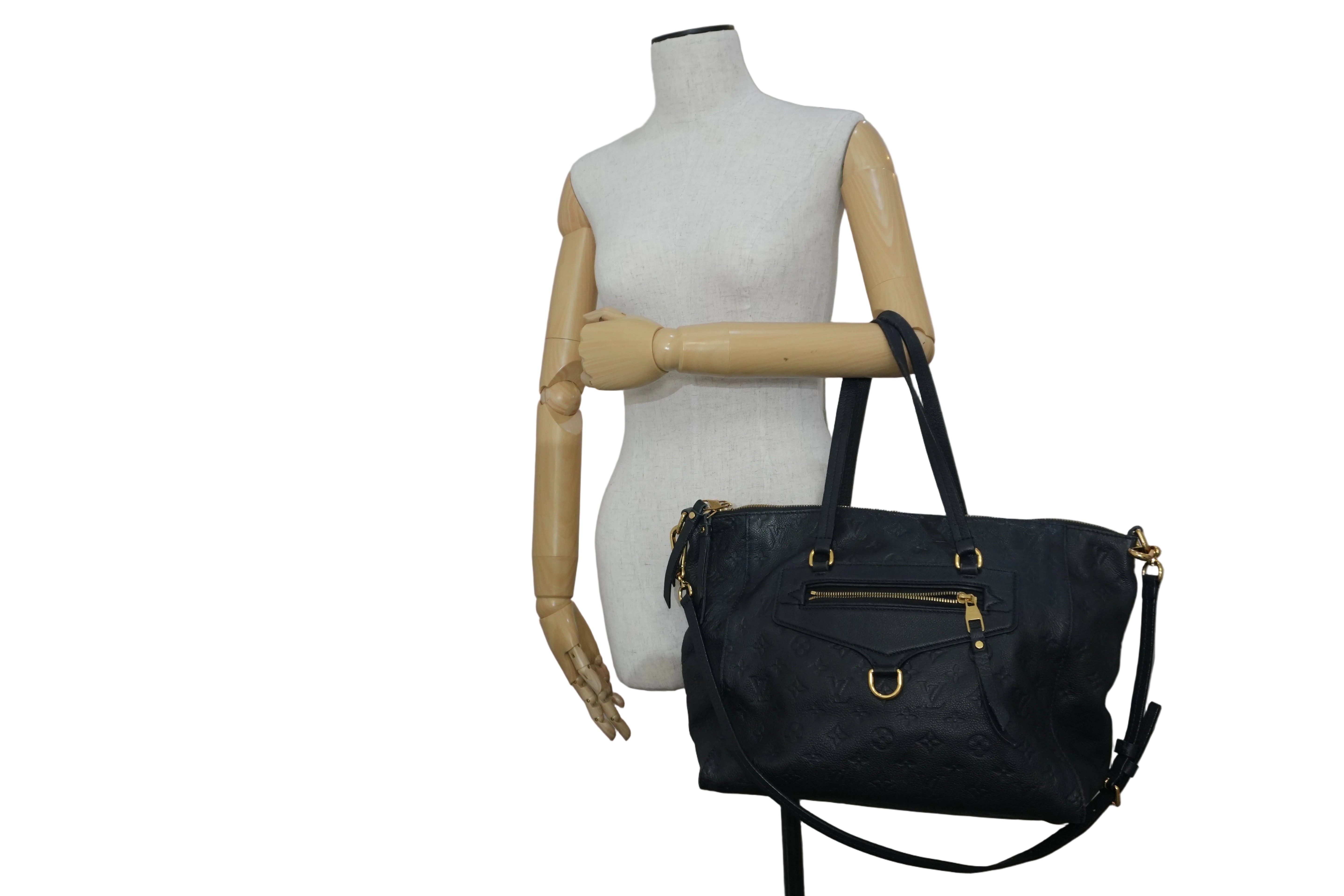 Pre-owned Louis Vuitton Impriente Lumineuse PM Shoulder Bag Navy Blue