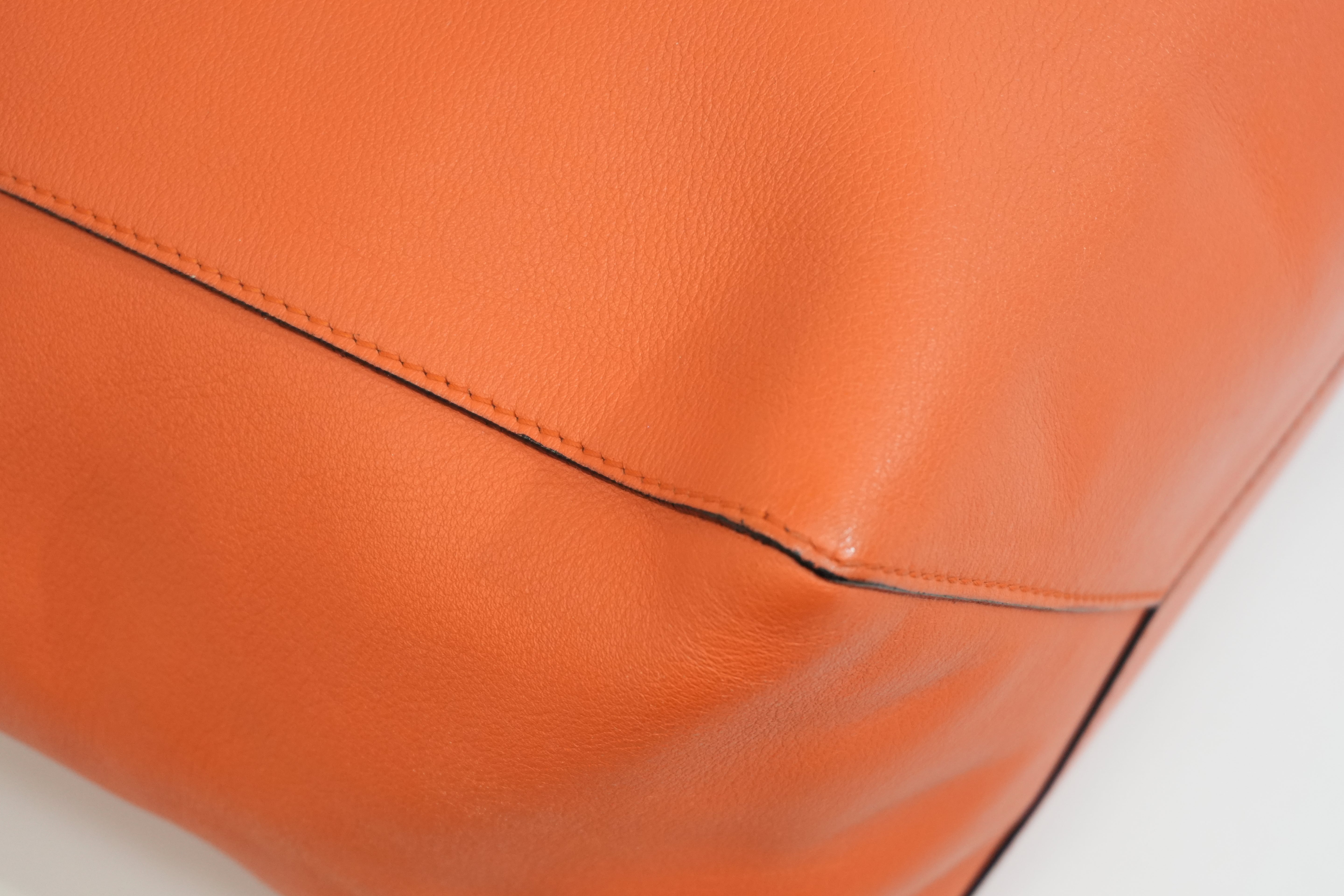Pre-owned Loewe East West Tote Bag Orange