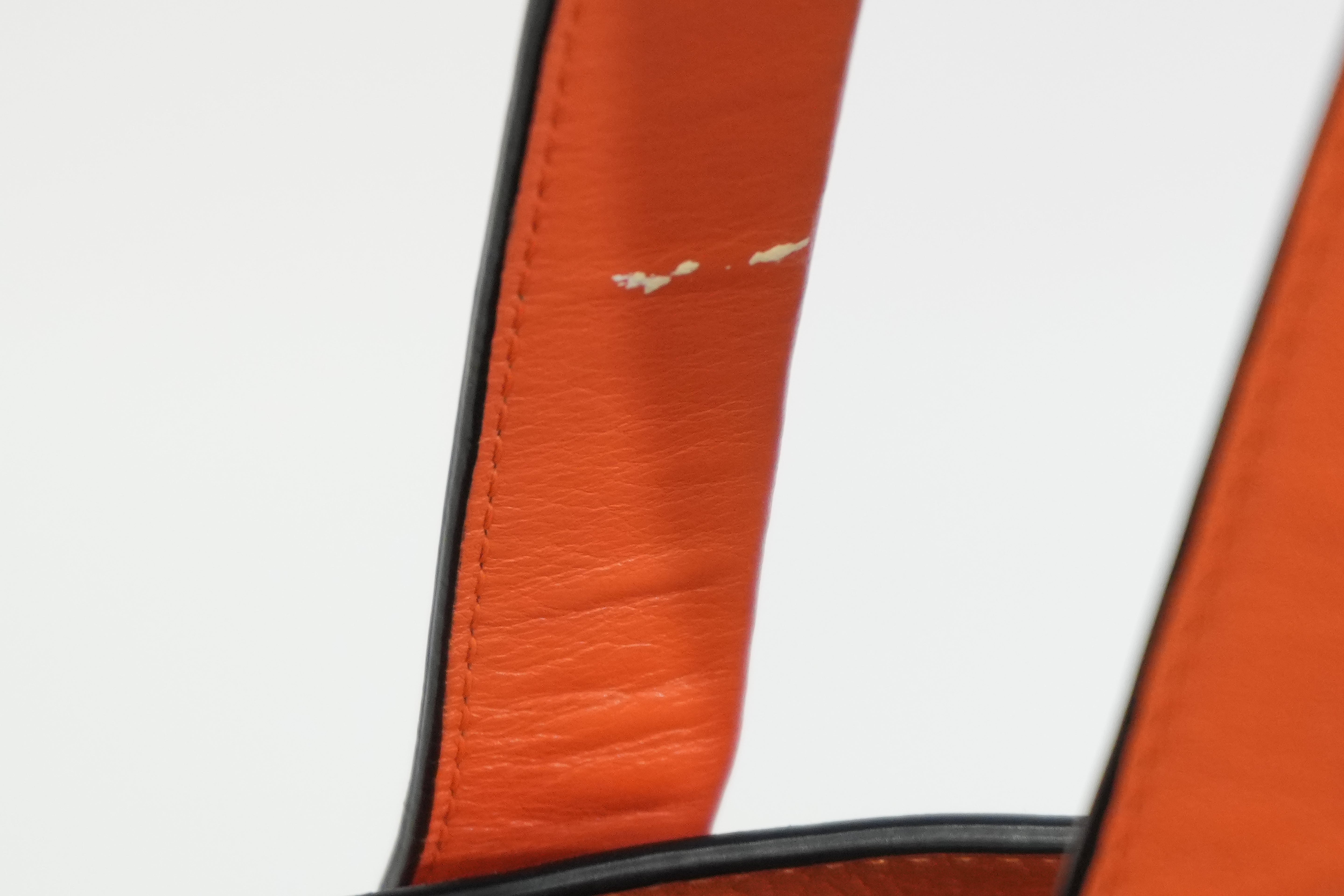 Pre-owned Loewe East West Tote Bag Orange