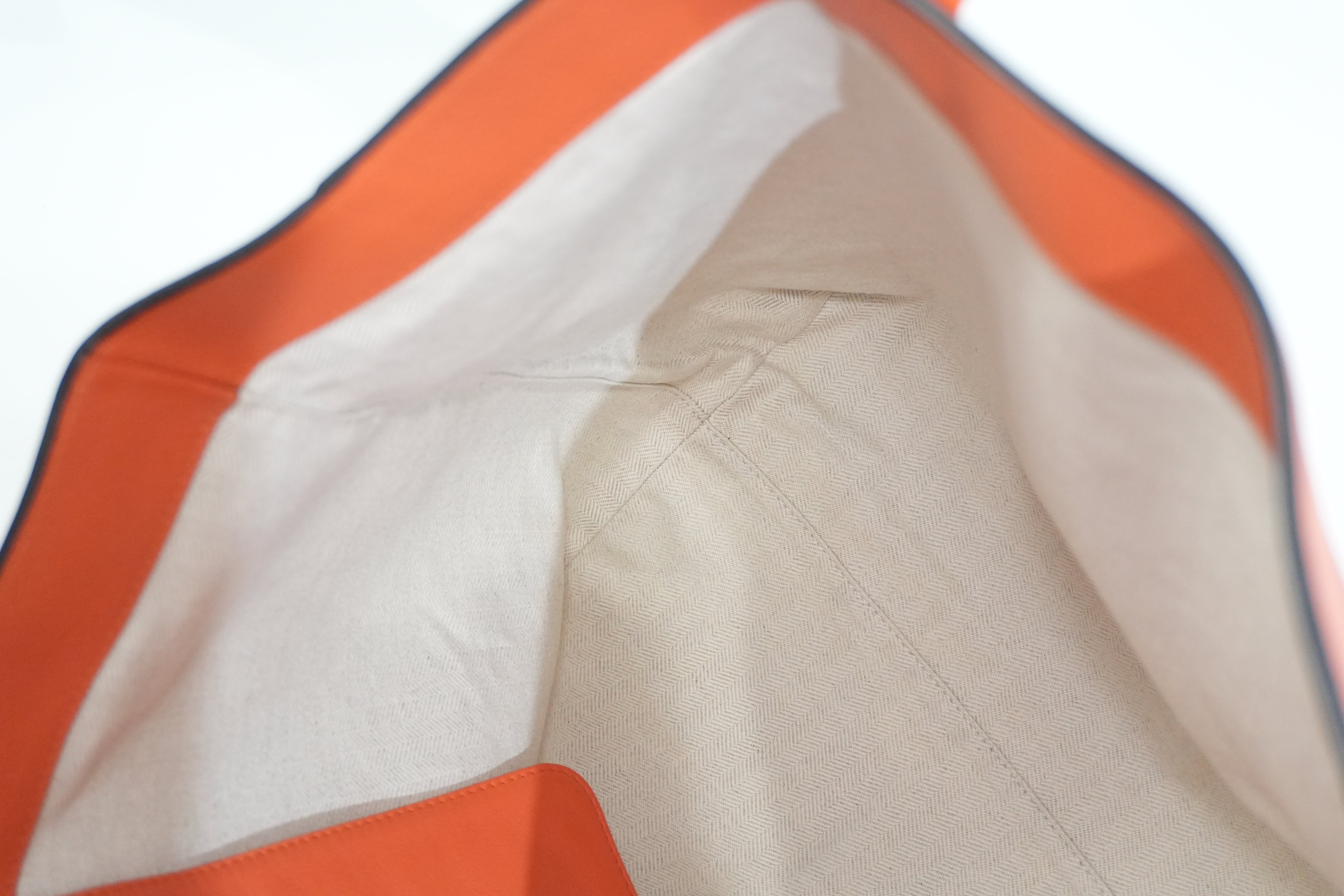 Pre-owned Loewe East West Tote Bag Orange