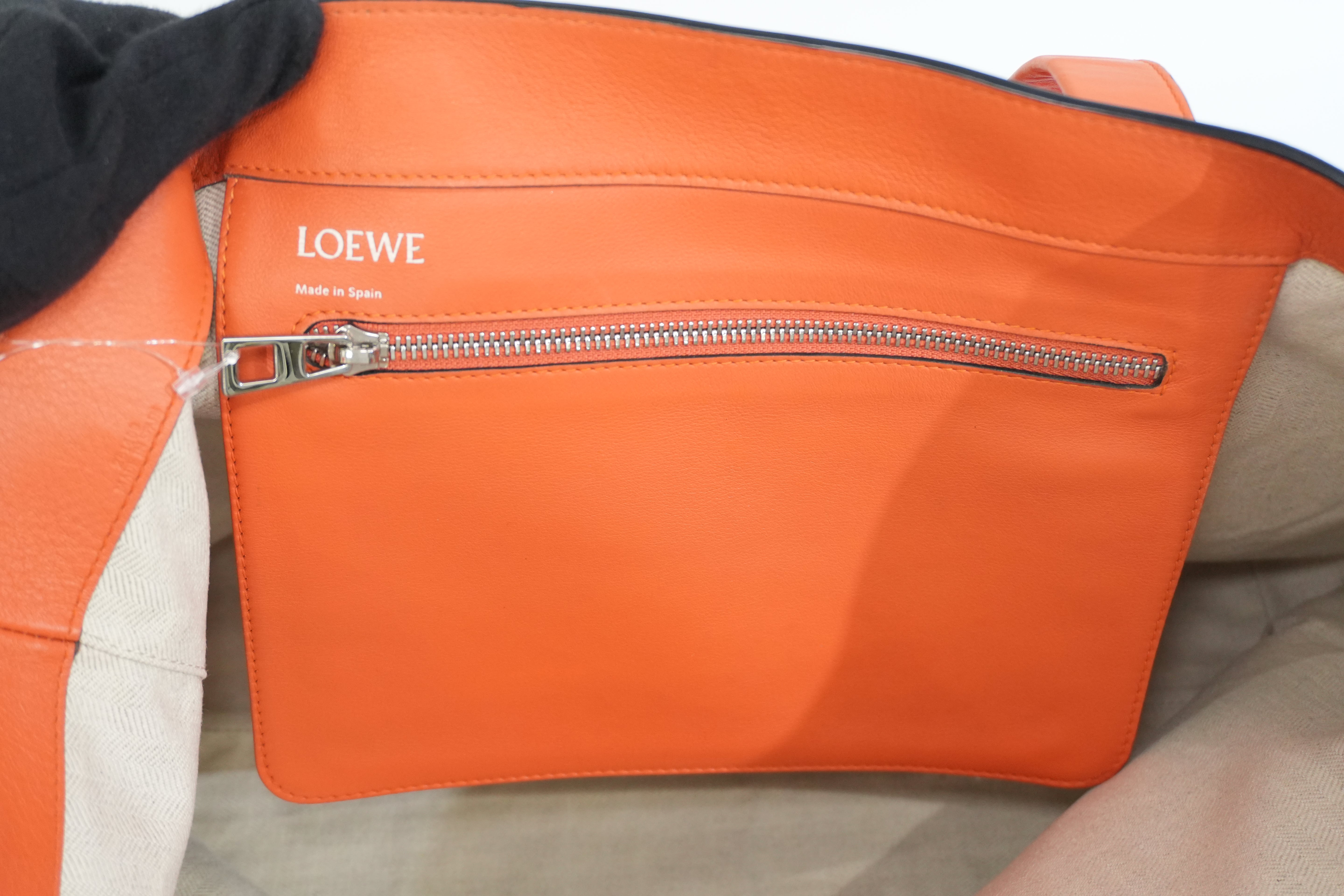 Pre-owned Loewe East West Tote Bag Orange