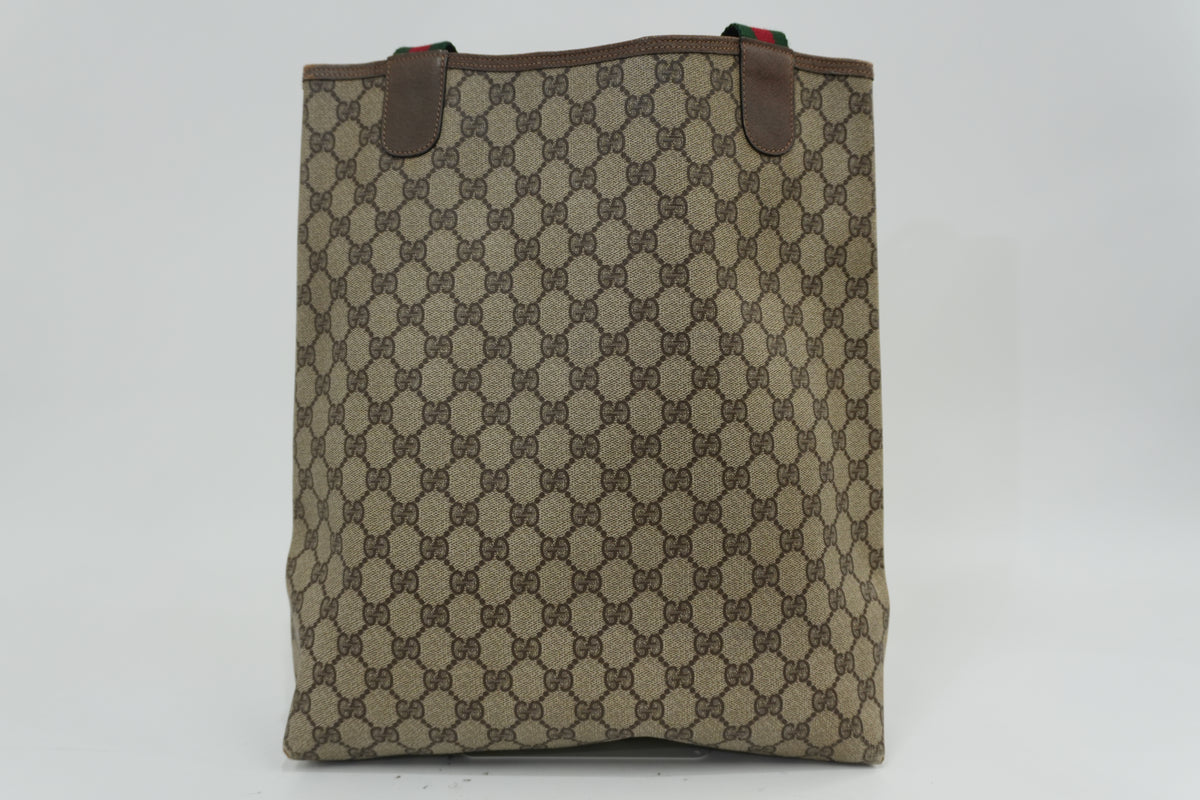 Pre-Owned Gucci Ophidia vertical Tote Bag Brown