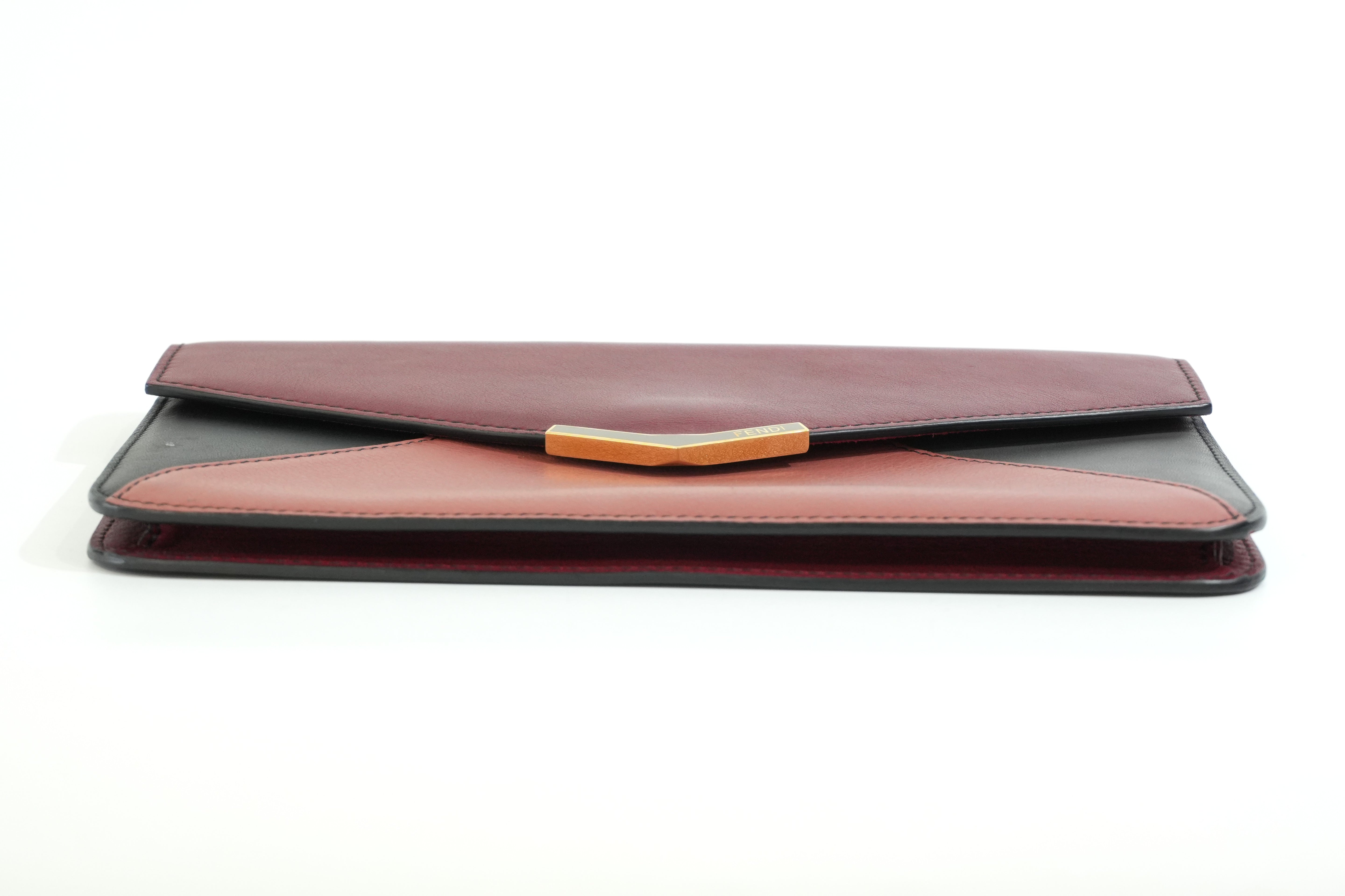 Pre-owned Fendi 2Jours Clutch Bag Pink and Pink