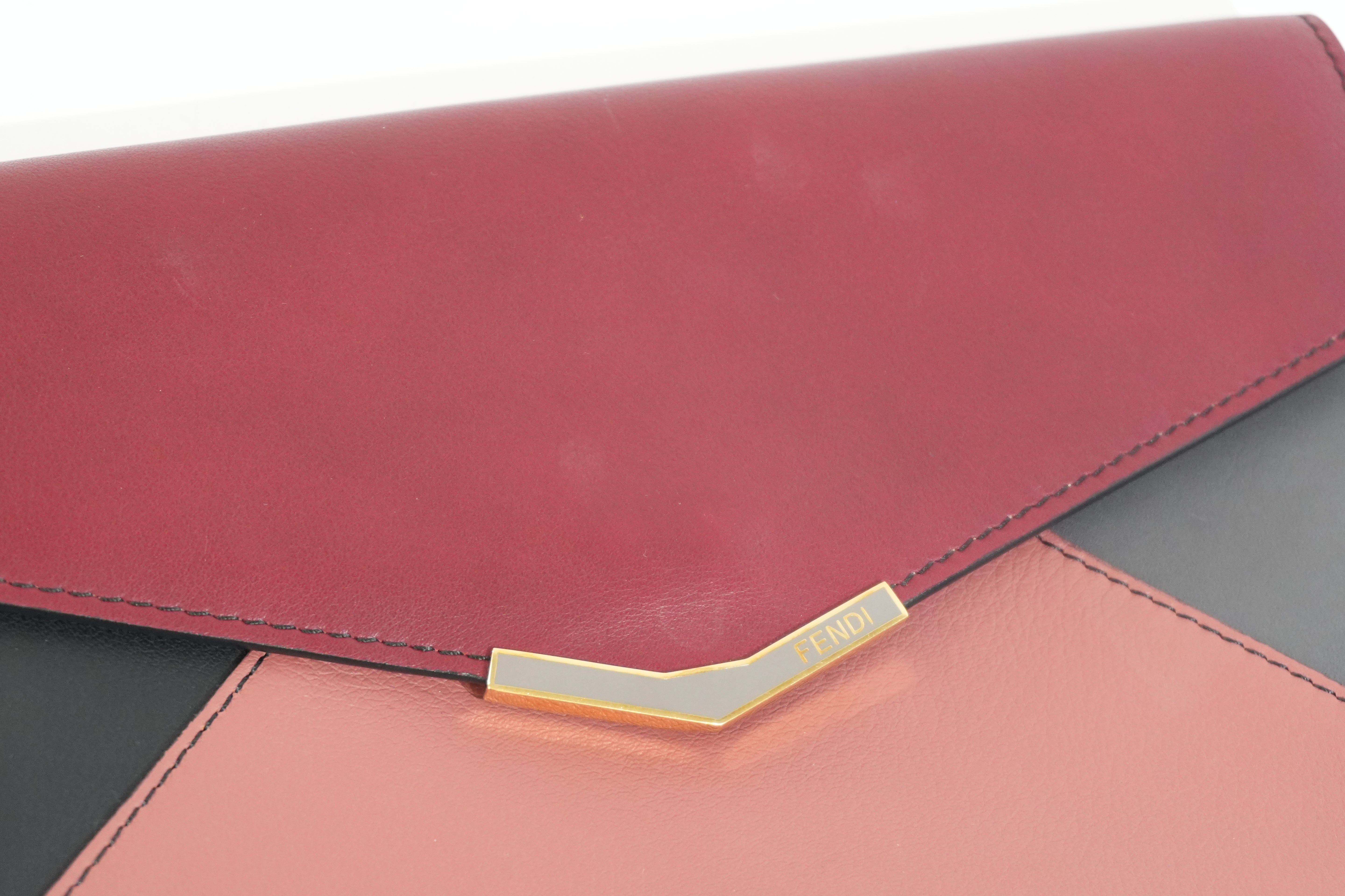 Pre-owned Fendi 2Jours Clutch Bag Pink and Pink