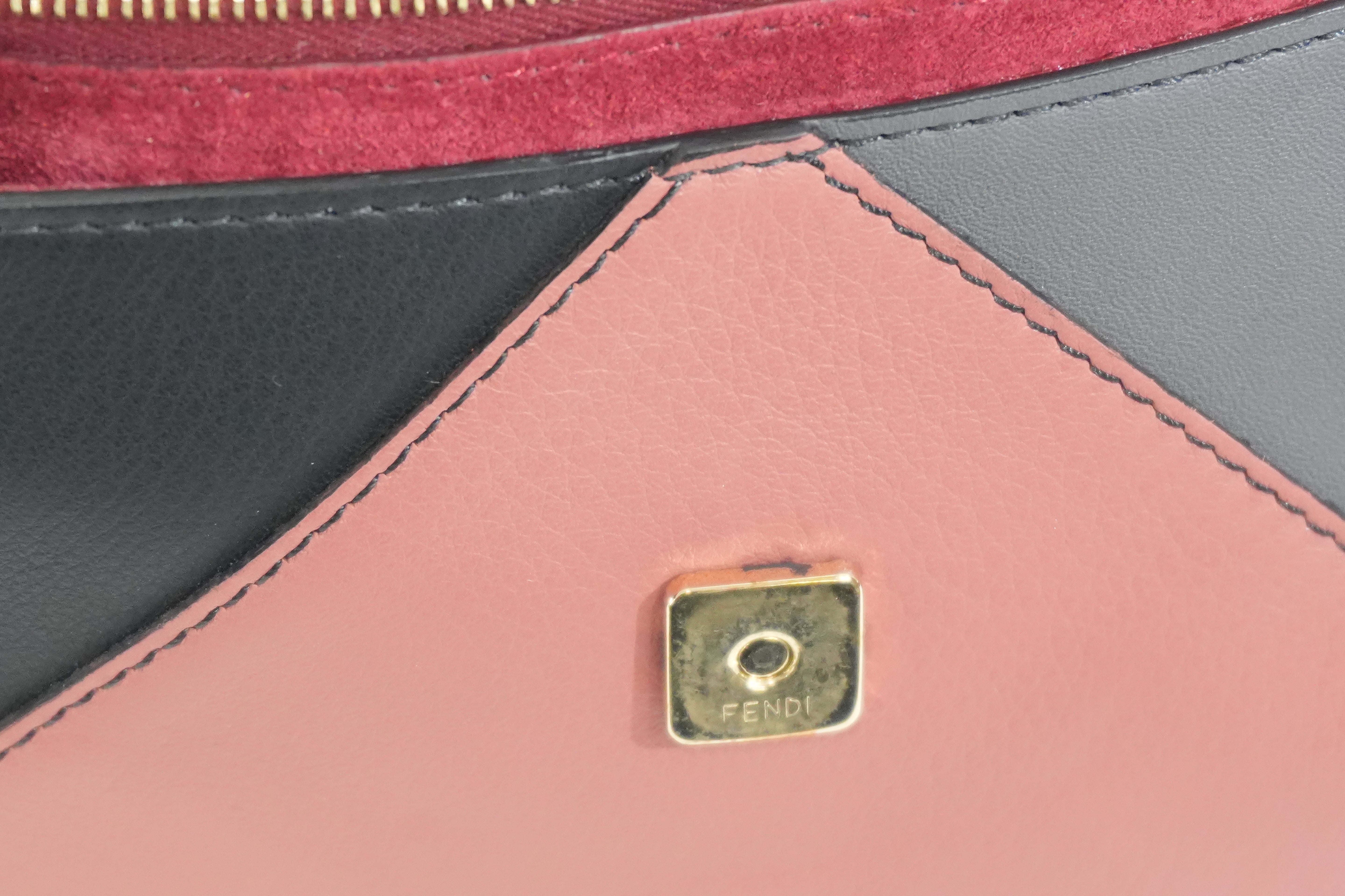 Pre-owned Fendi 2Jours Clutch Bag Pink and Pink