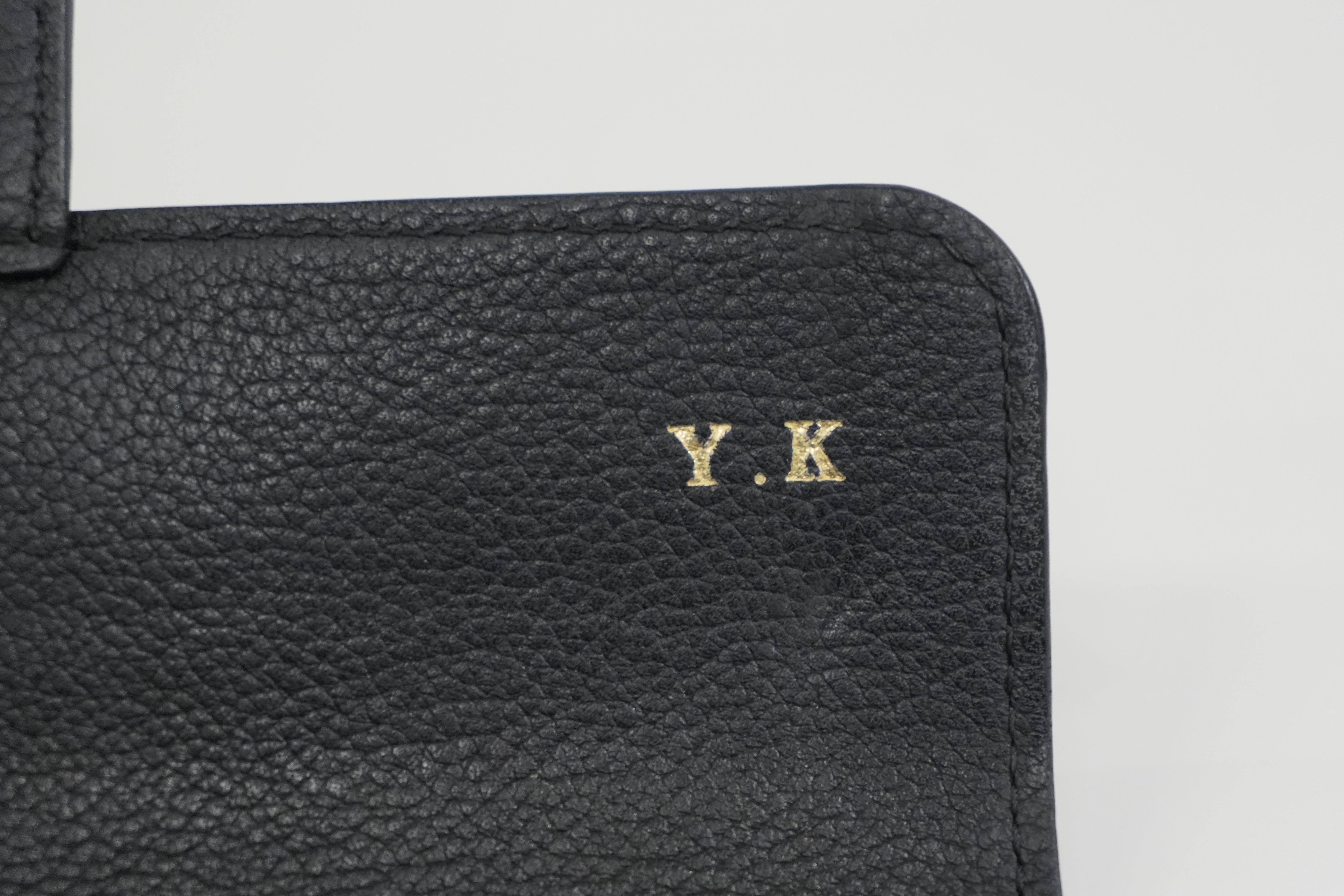 Pre-owned Louis Vuitton Leather Porte Feuille Lockeme Long Wallet Black