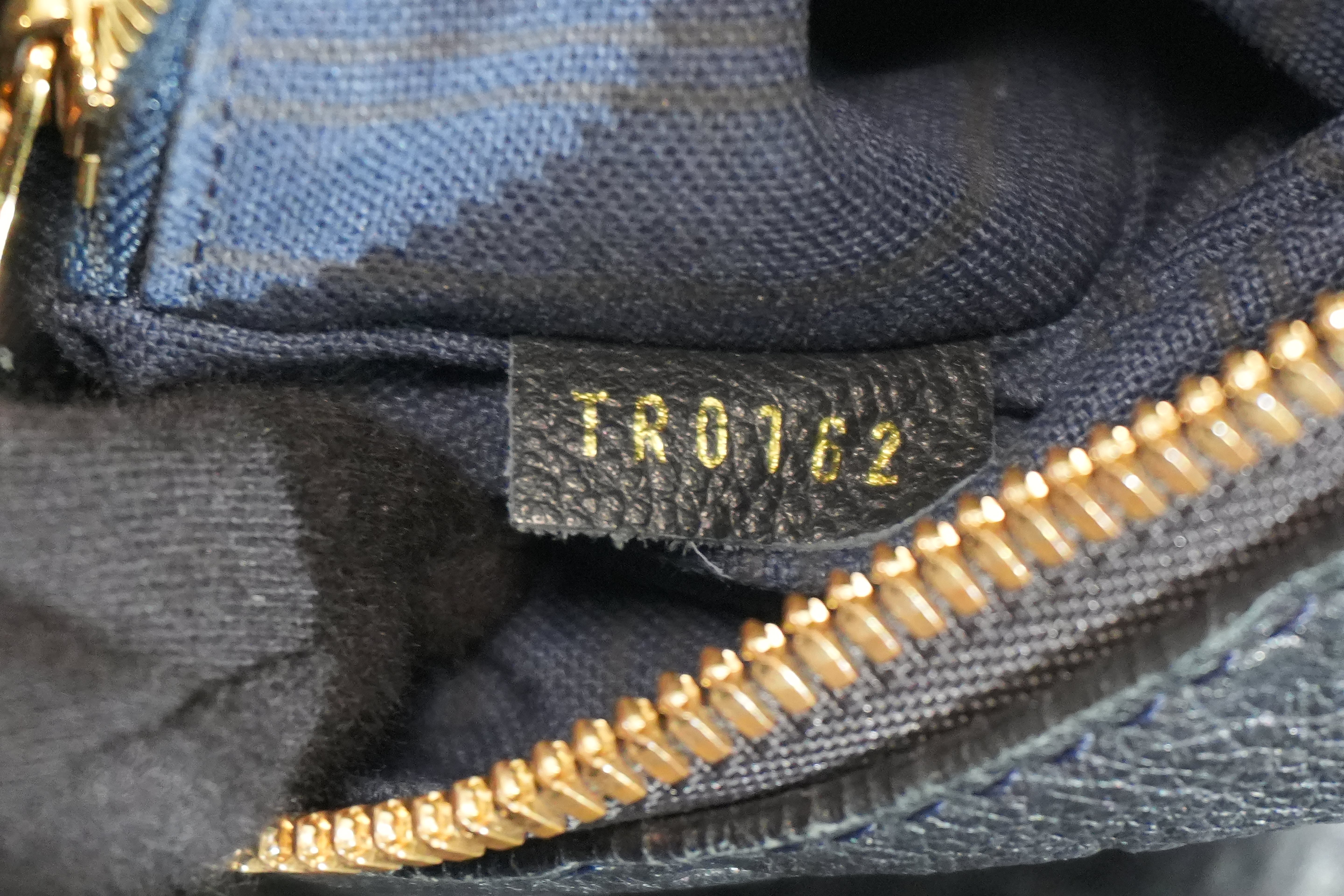 Pre-owned Louis Vuitton Impriente Lumineuse PM Shoulder Bag Navy Blue