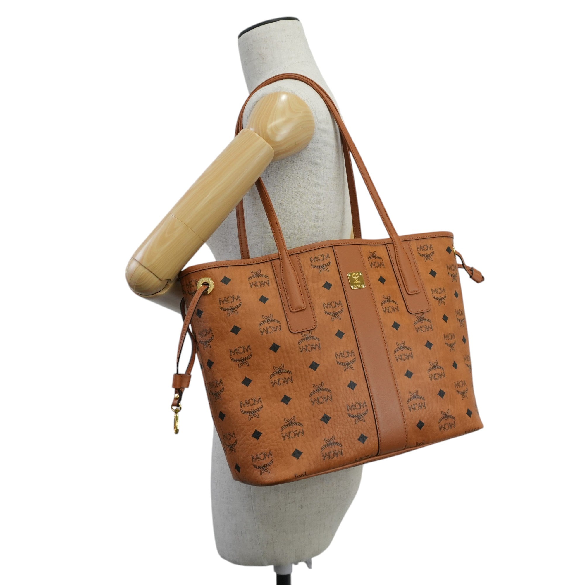 MCM Tote Bag Cognac Used