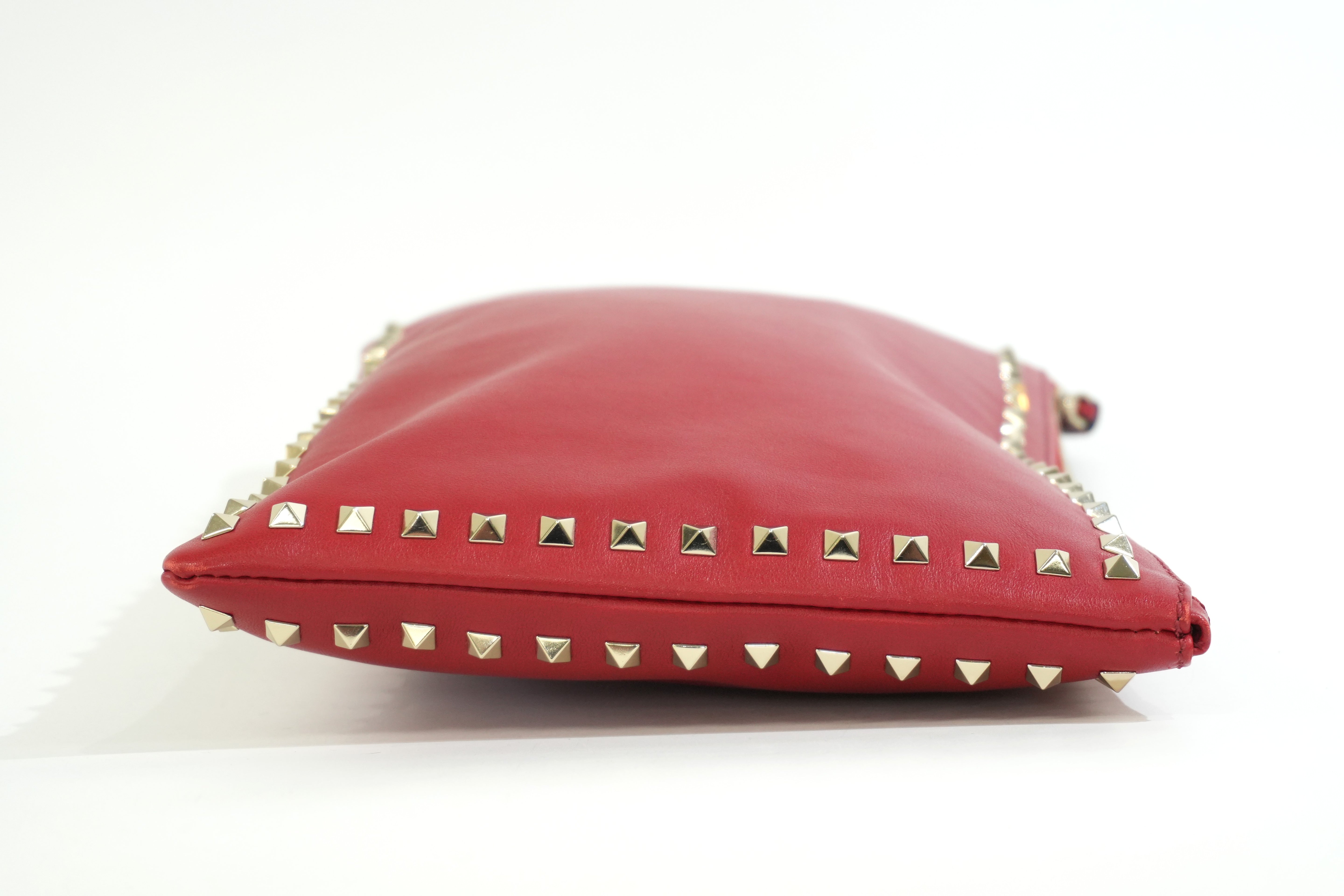 Pre-owned Valentino Wrist Clutch Bag Red