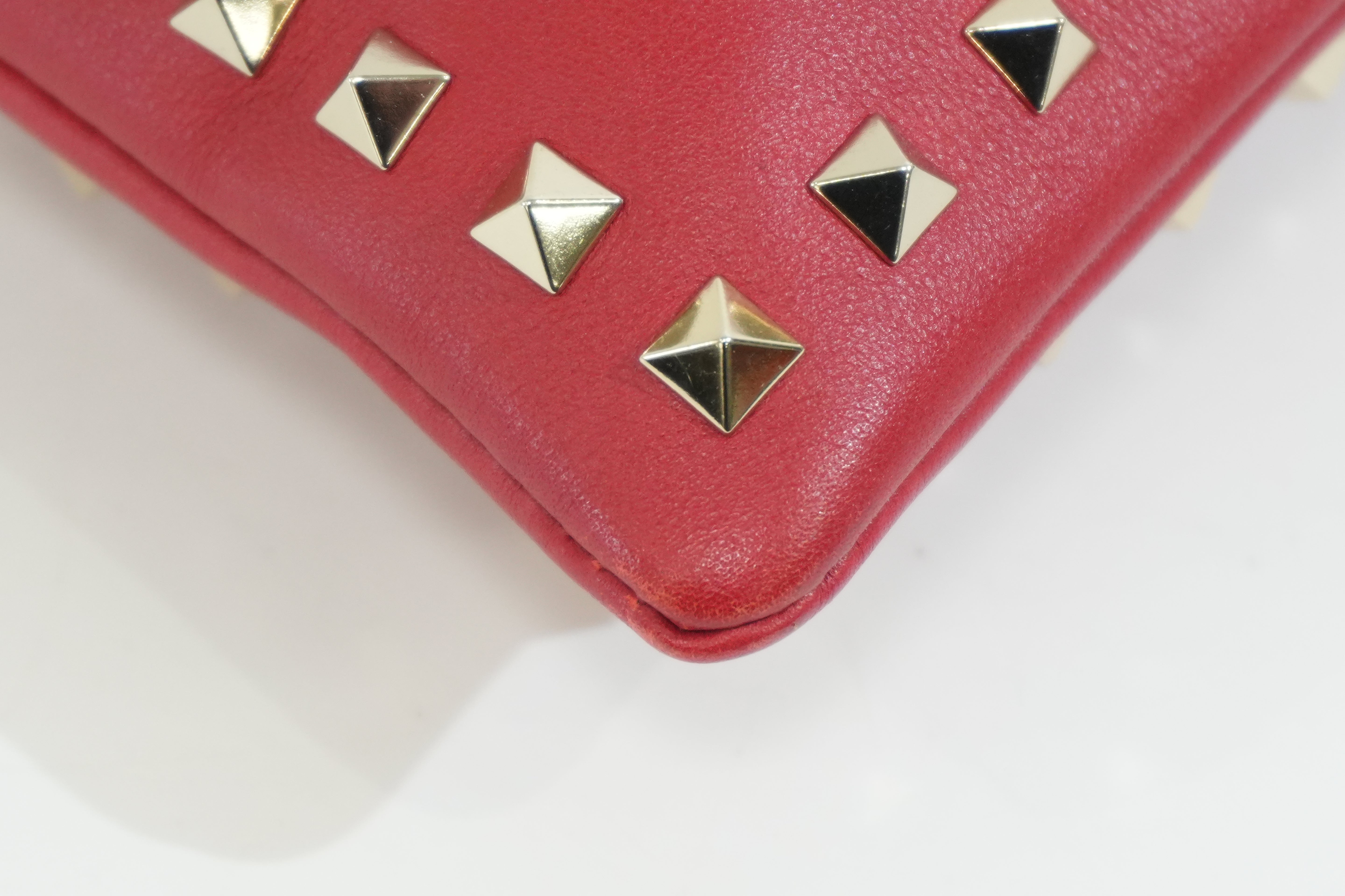 Pre-owned Valentino Wrist Clutch Bag Red