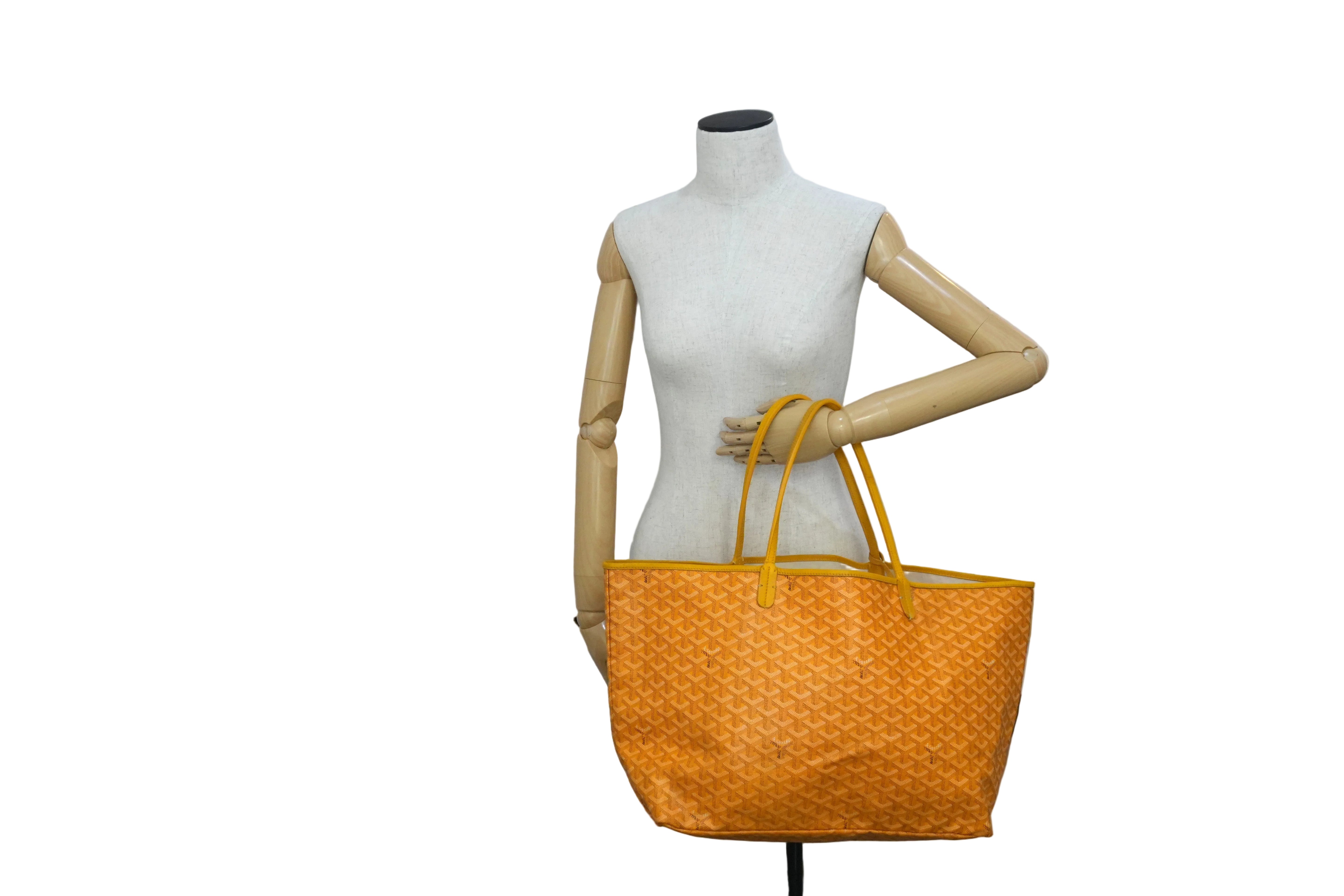 Pre-owned Goyard Saint Louis GM Tote Bag Yellow