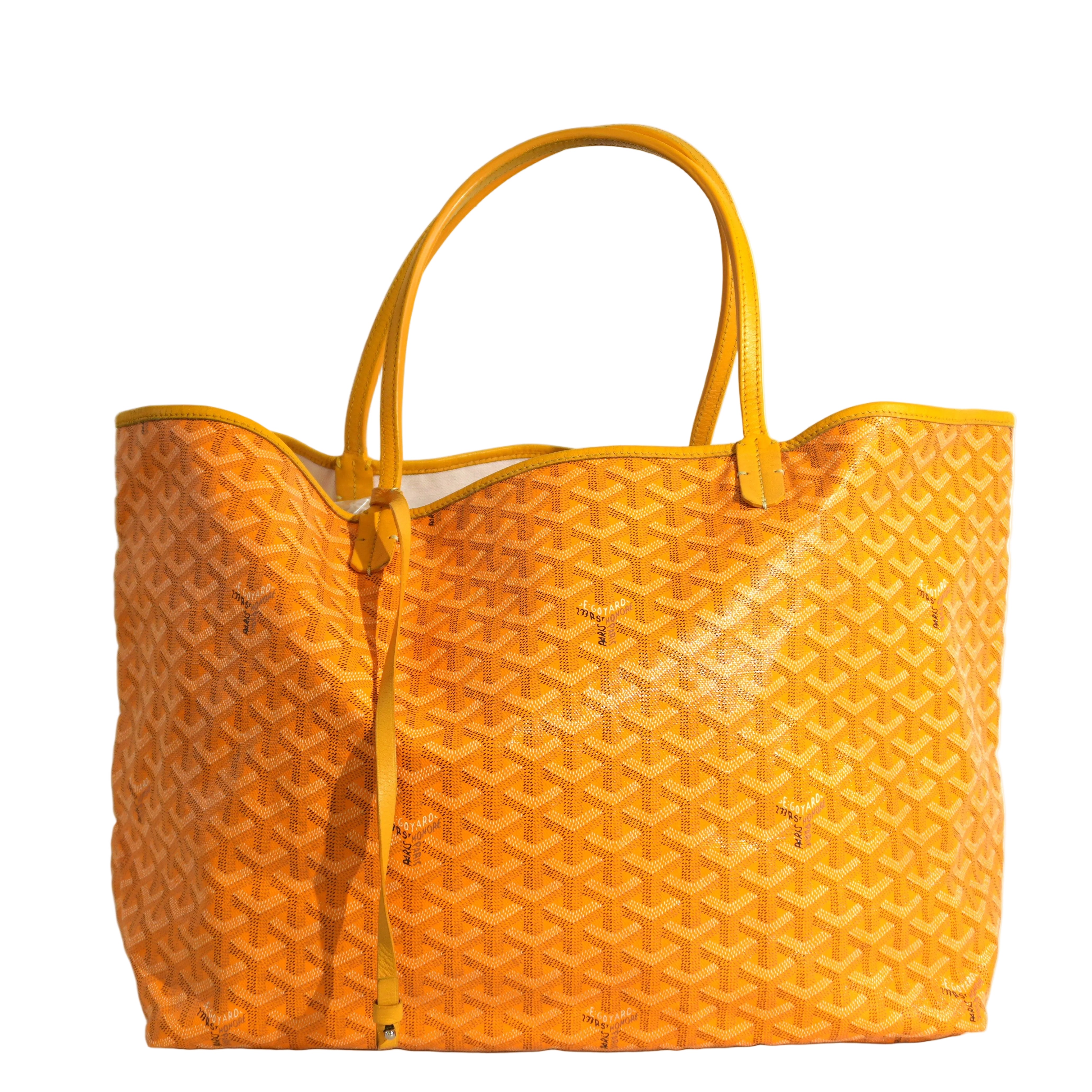 Pre-owned Goyard Saint Louis GM Tote Bag Yellow