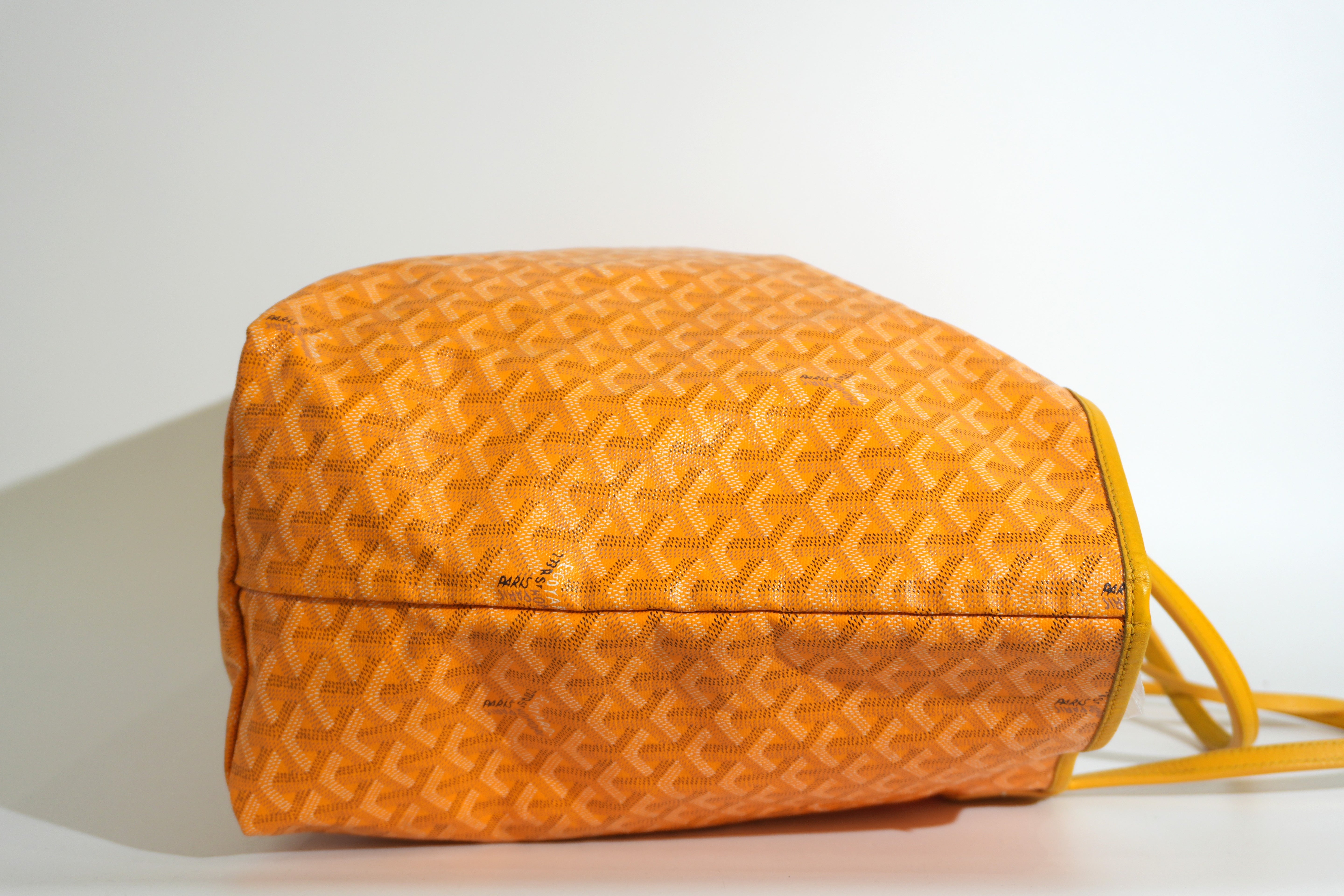 Pre-owned Goyard Saint Louis GM Tote Bag Yellow