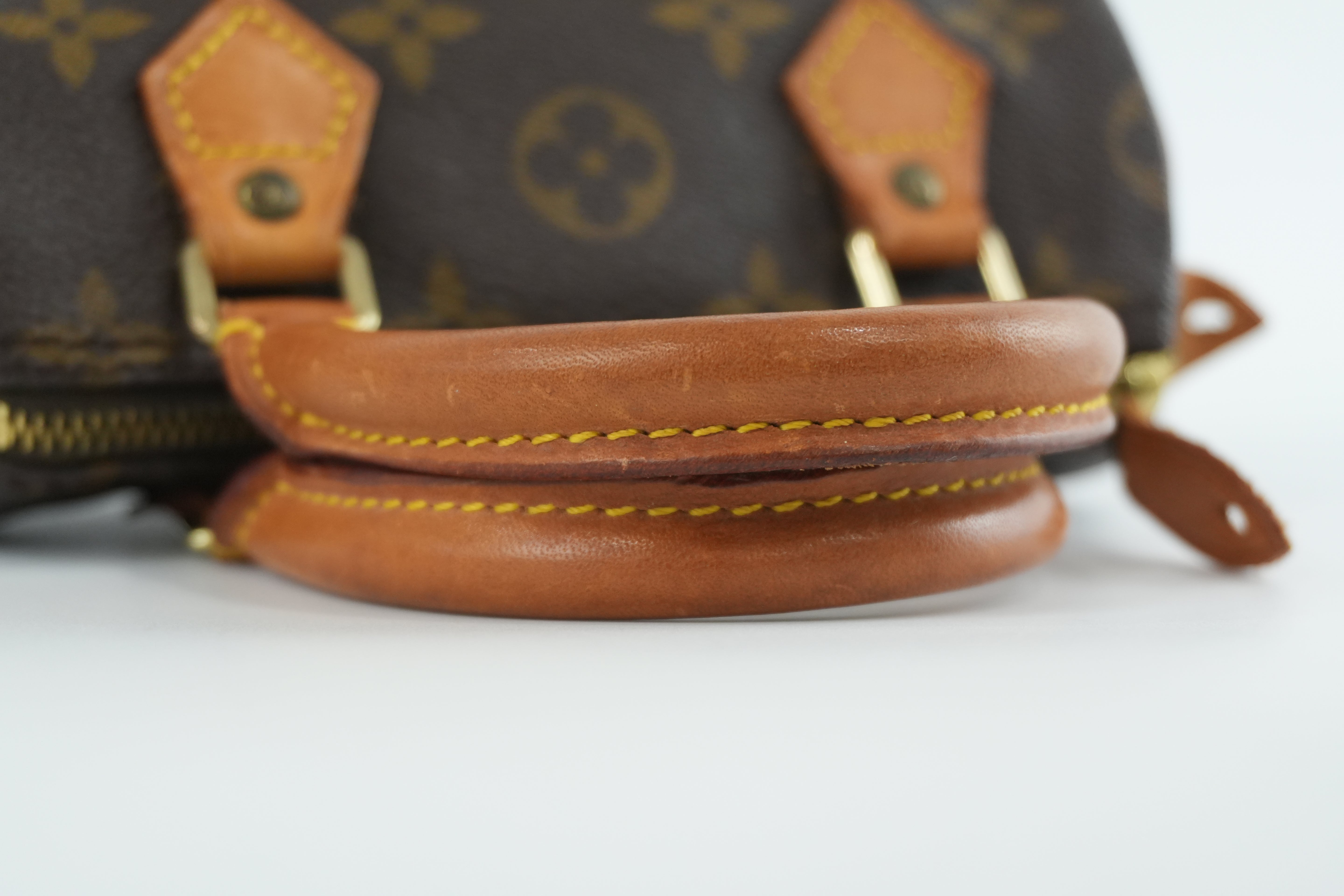 Louis Vuitton Monogram Mini Speedy Handbag Used